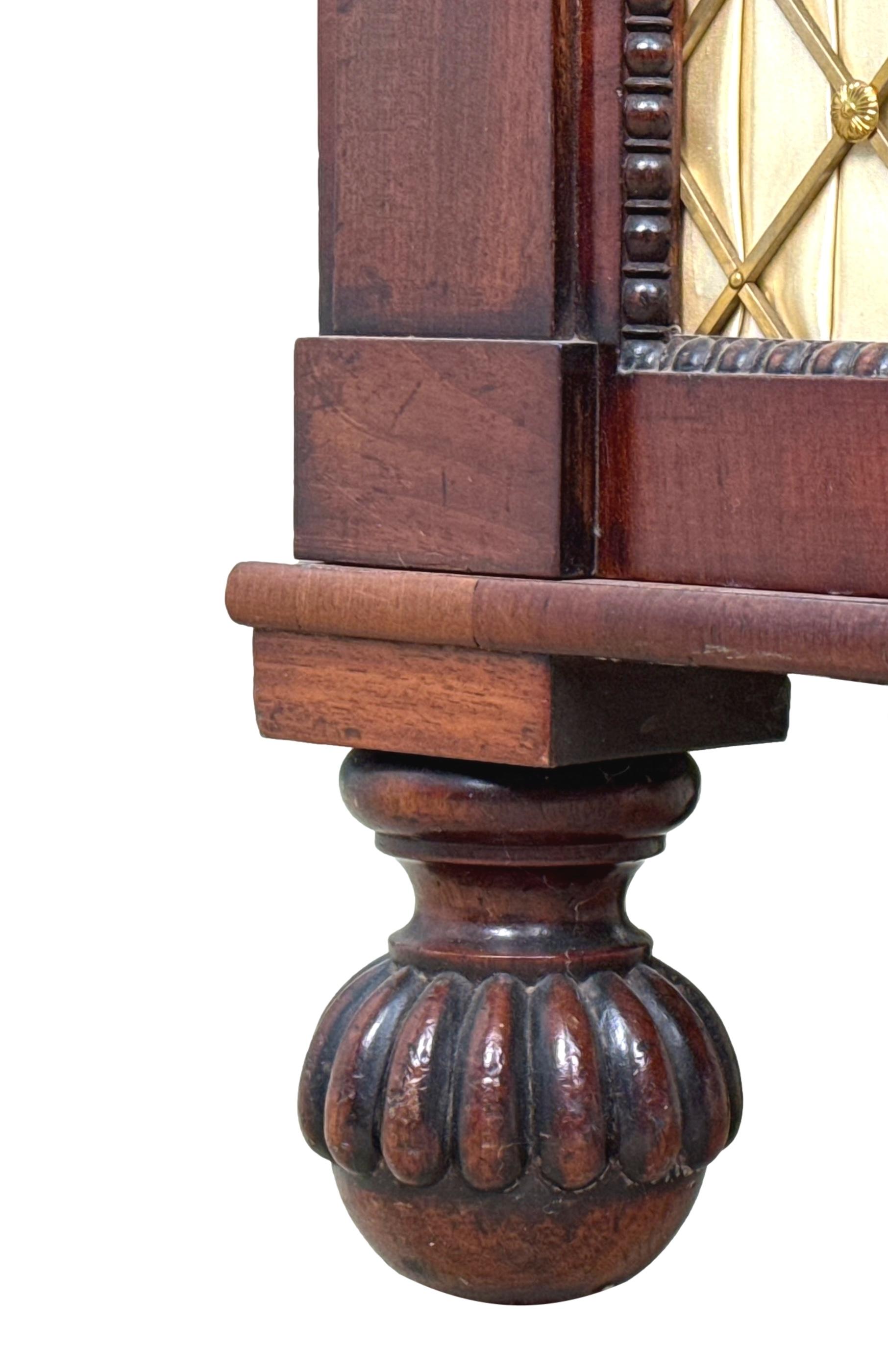 Regency Mahogany Two Door Side Cabinet For Sale 7