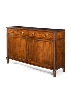 Regency Mahogany Two-Door Side Cabinet
