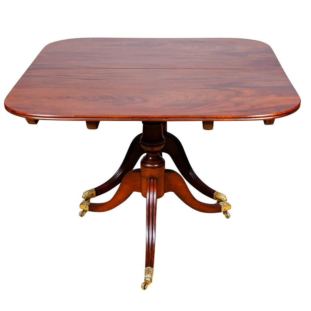 19th Century Regency Mahogany Two Pedestal Dining Table