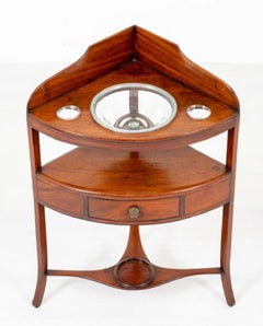 Regency Mahogany Washstand Corner Table