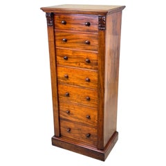 Regency Mahagoni Wellington Schubladen Kommode