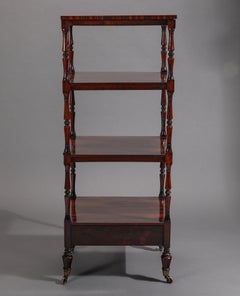 Regency Mahogany William IV Rosewood Four Tier Etagere