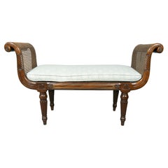 Regency Mahogany Window Bench