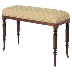 Regency mahogany Window Seat/Stool