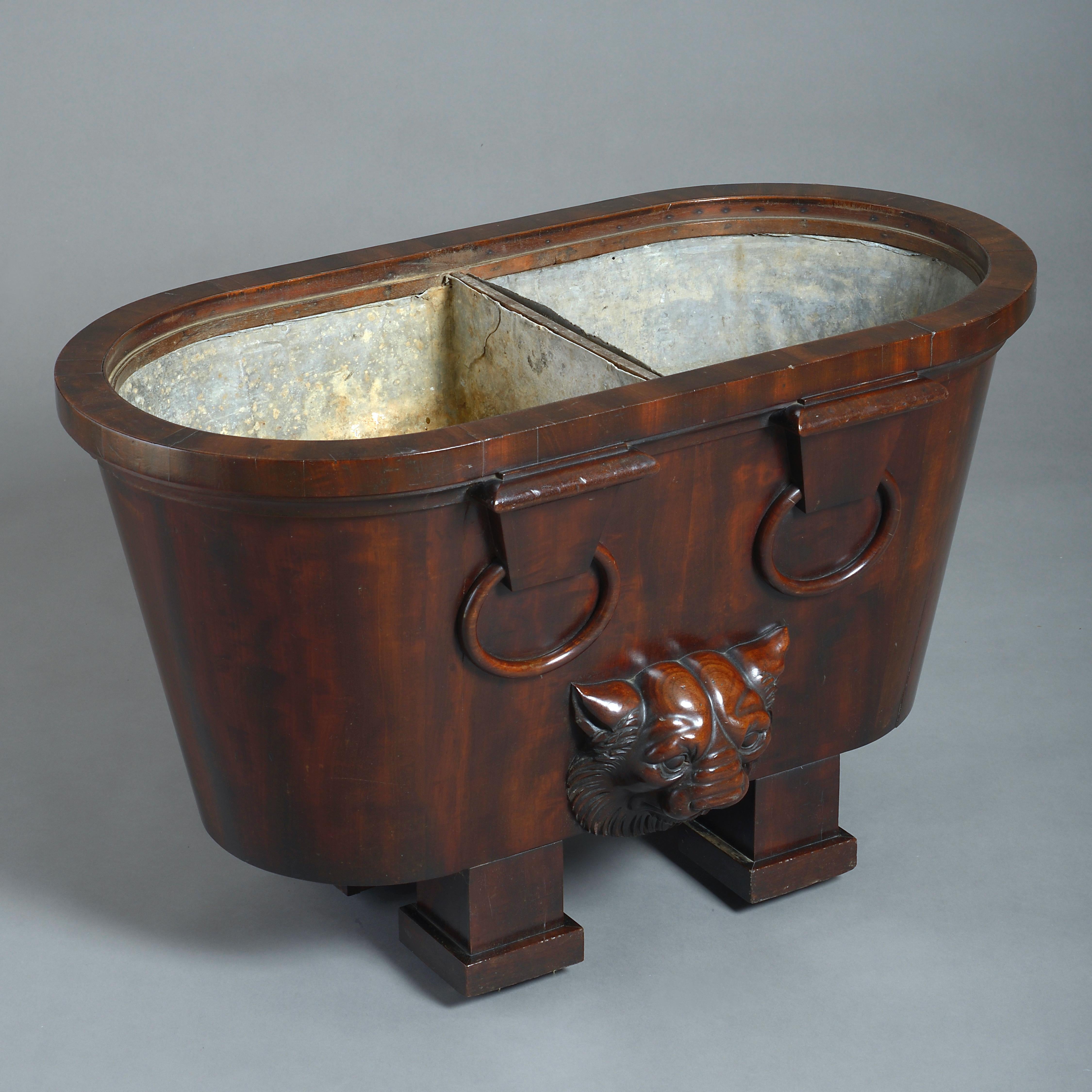 19th Century Regency Mahogany Wine-Cooler after a design by Thomas Hope For Sale