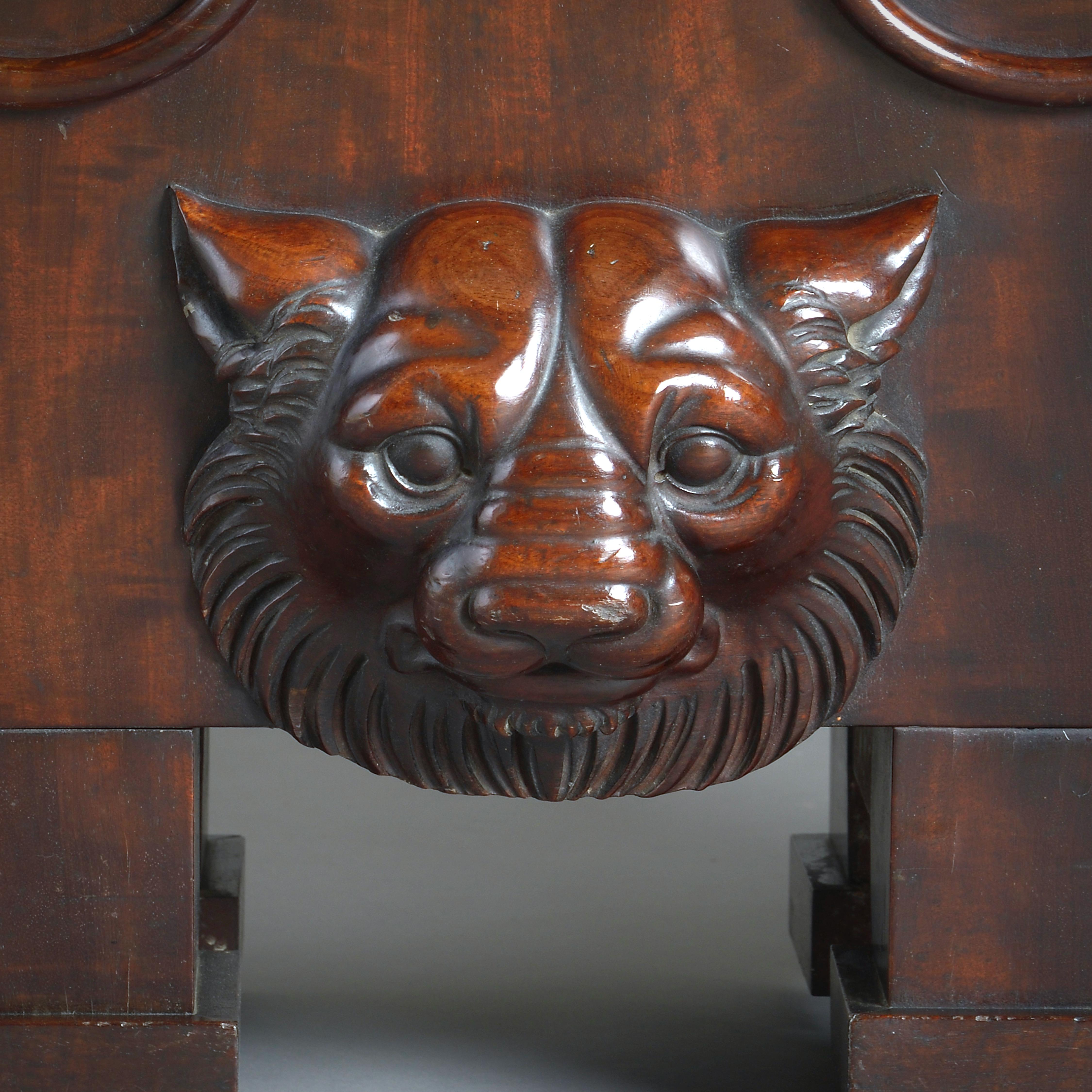 Regency Mahogany Wine-Cooler after a design by Thomas Hope For Sale 2