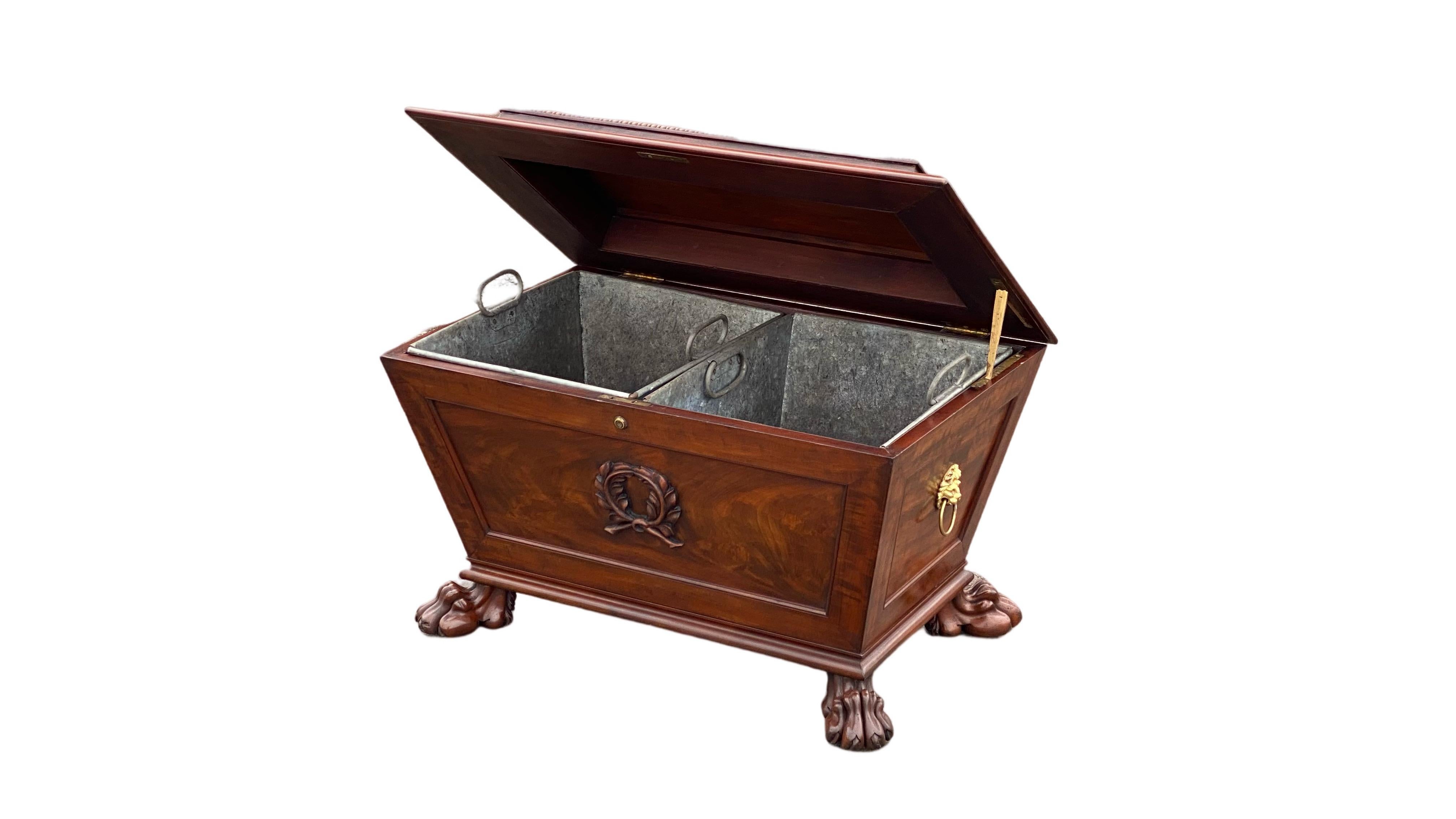 Regency Mahogany Wine Cooler For Sale 3