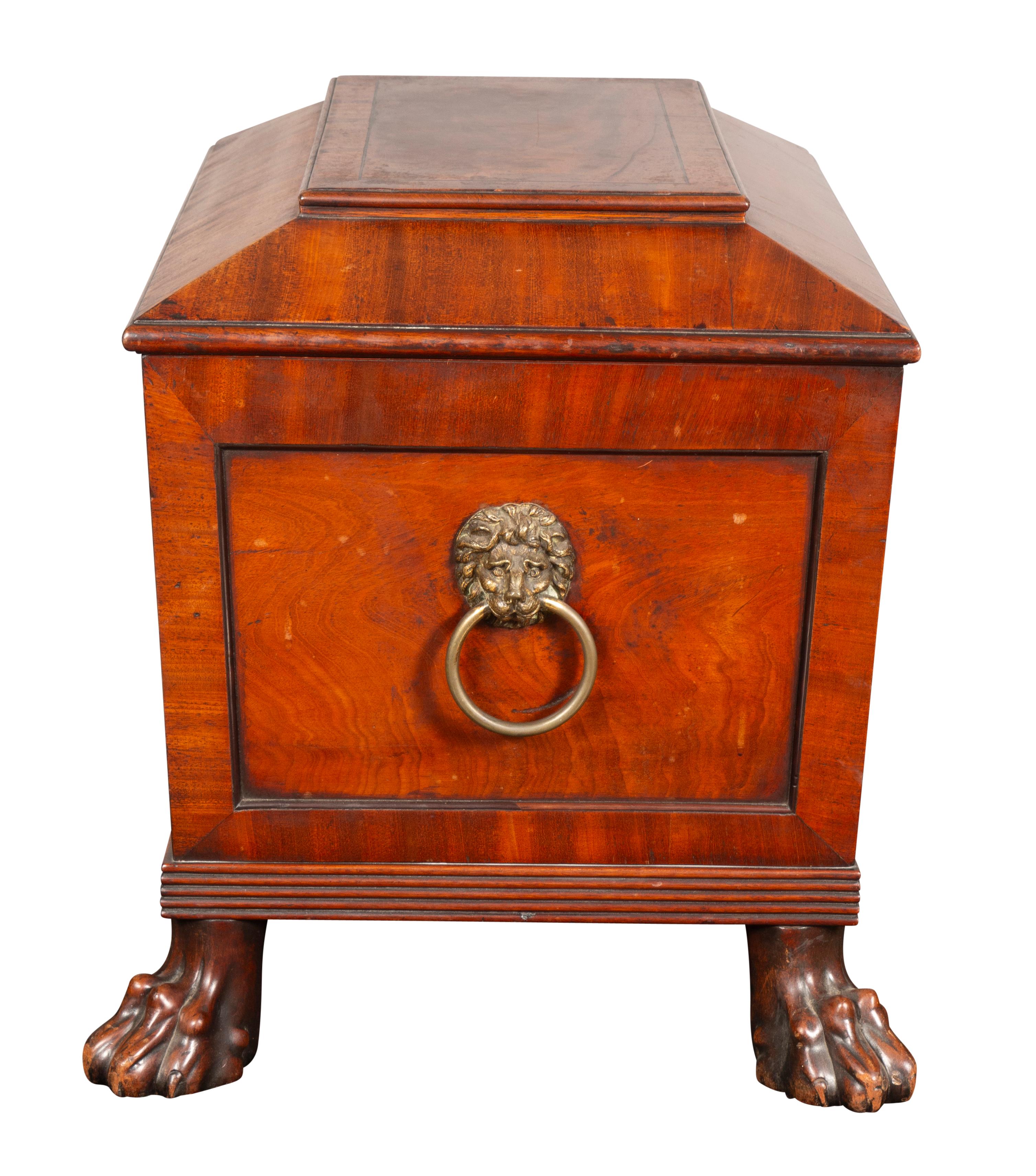Early 19th Century Regency Mahogany Wine Cooler For Sale