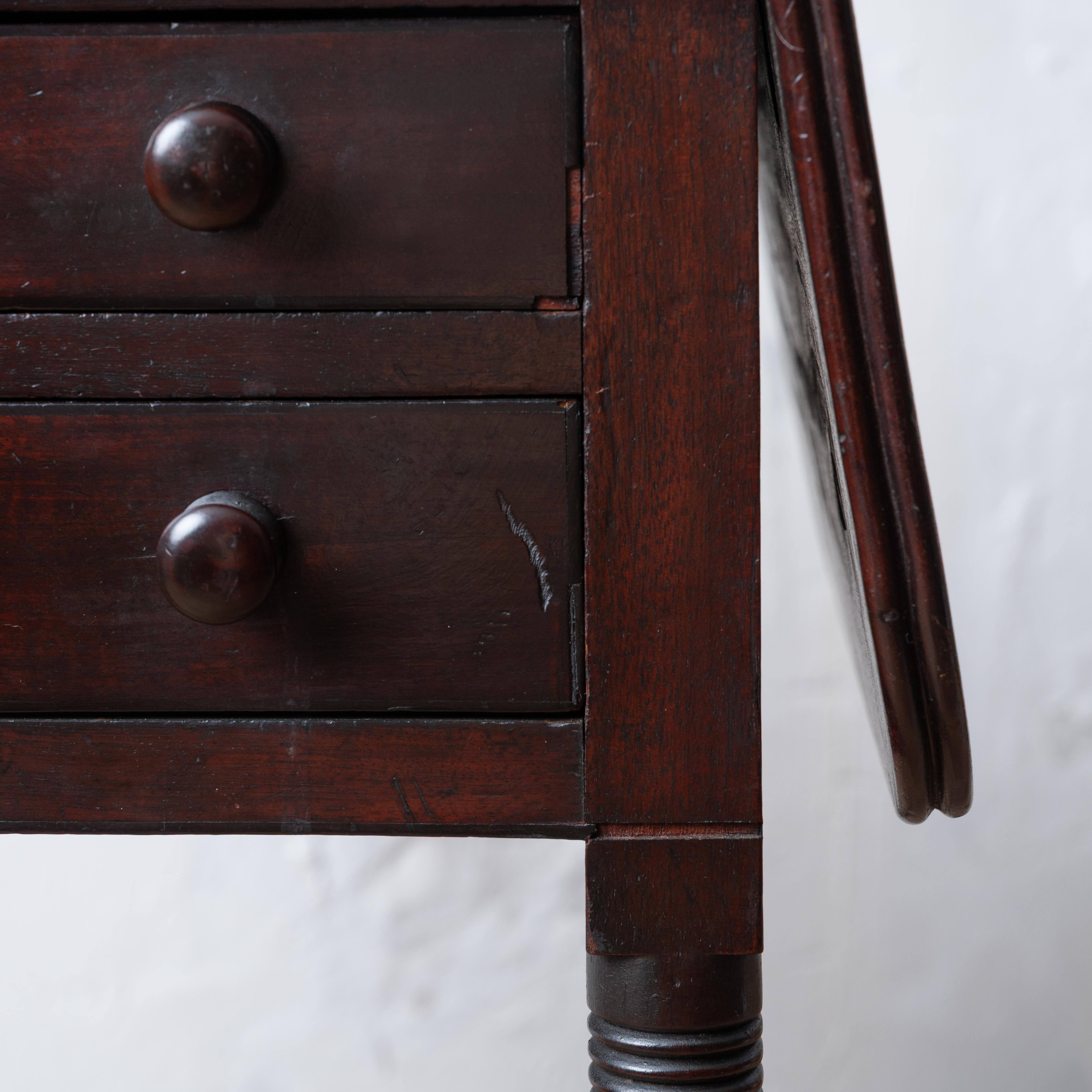 Regency Mahogany Work Table, c.1820 For Sale 6