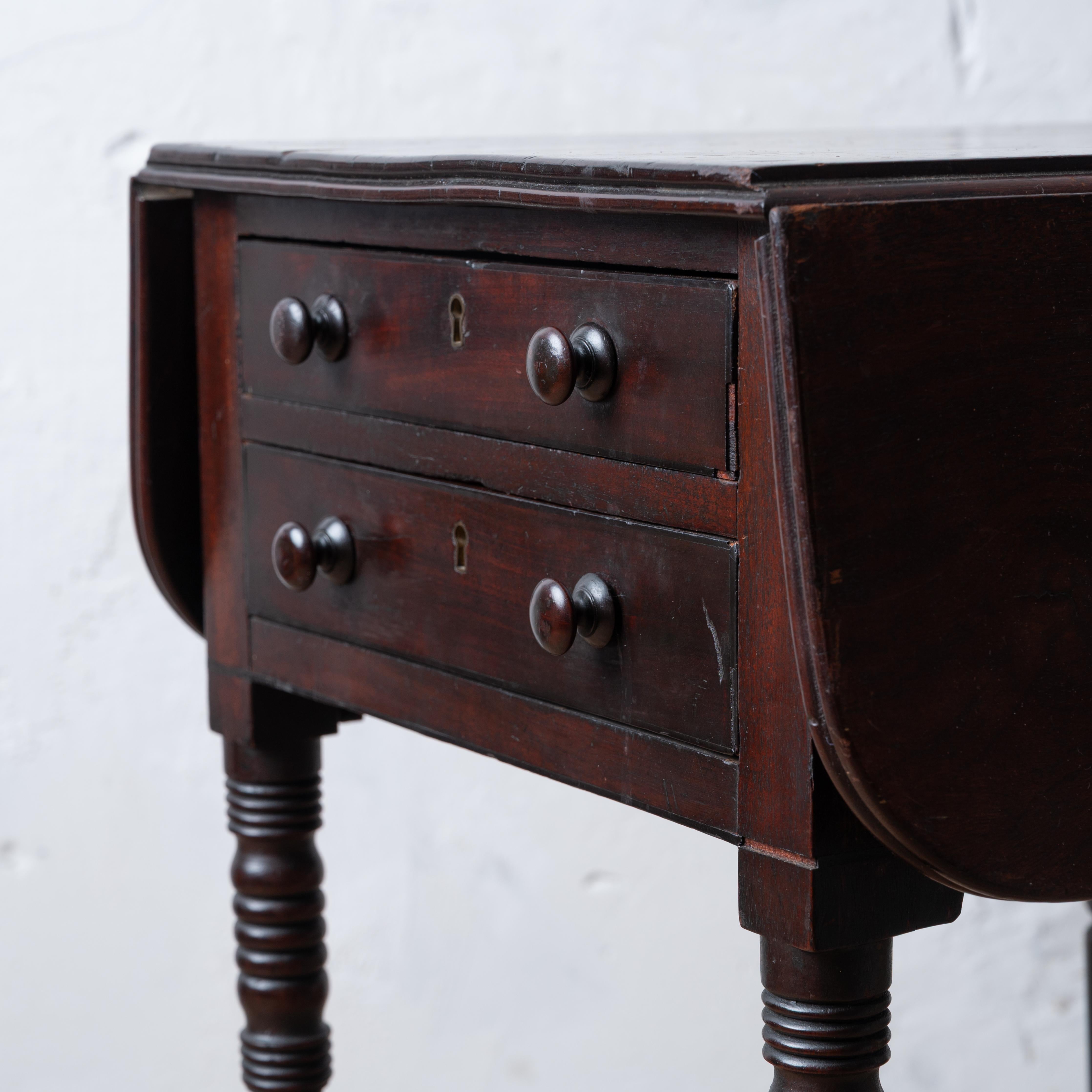 Early 19th Century Regency Mahogany Work Table, c.1820 For Sale