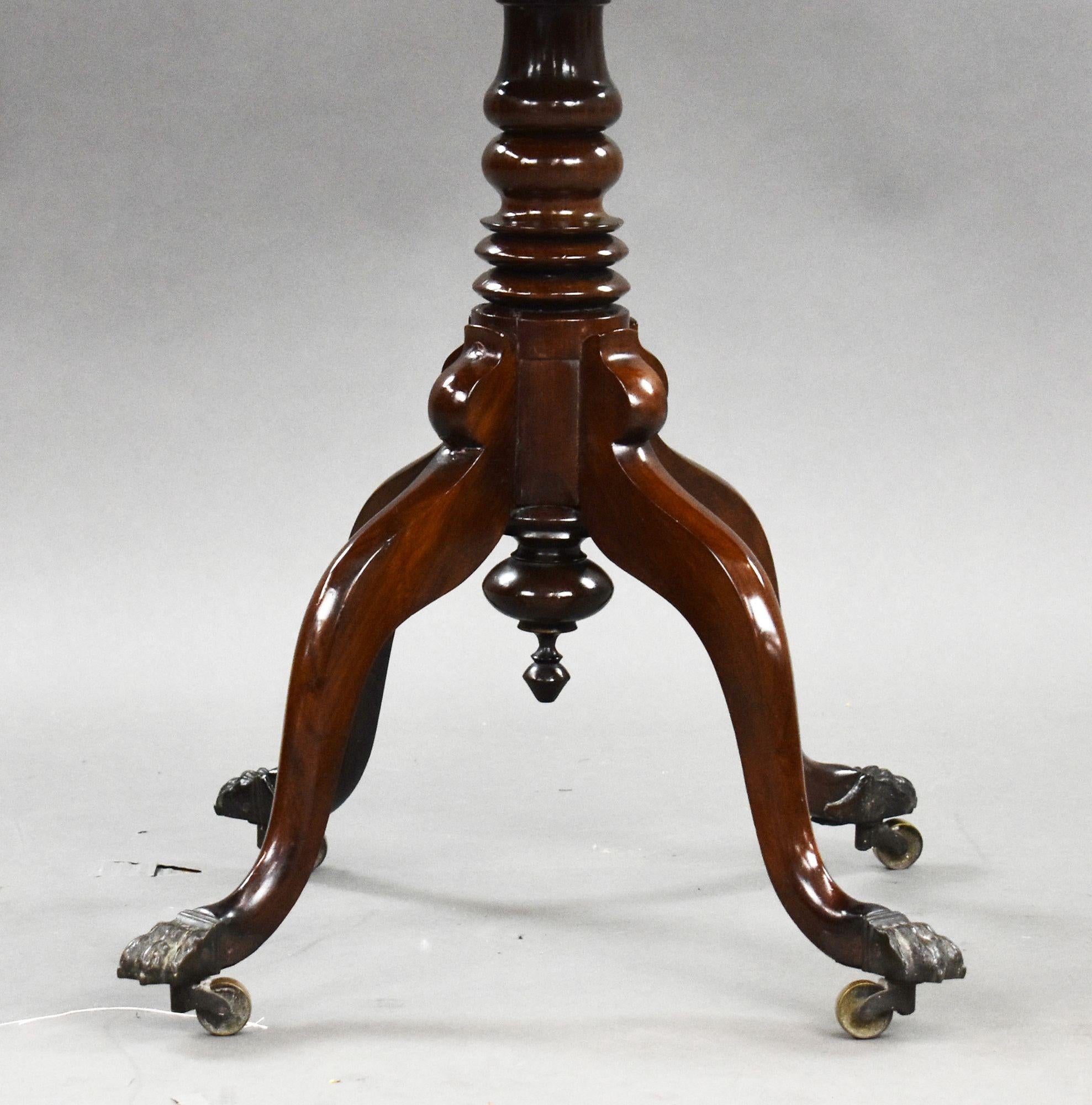 Regency Mahogany Work Table in vendita 4