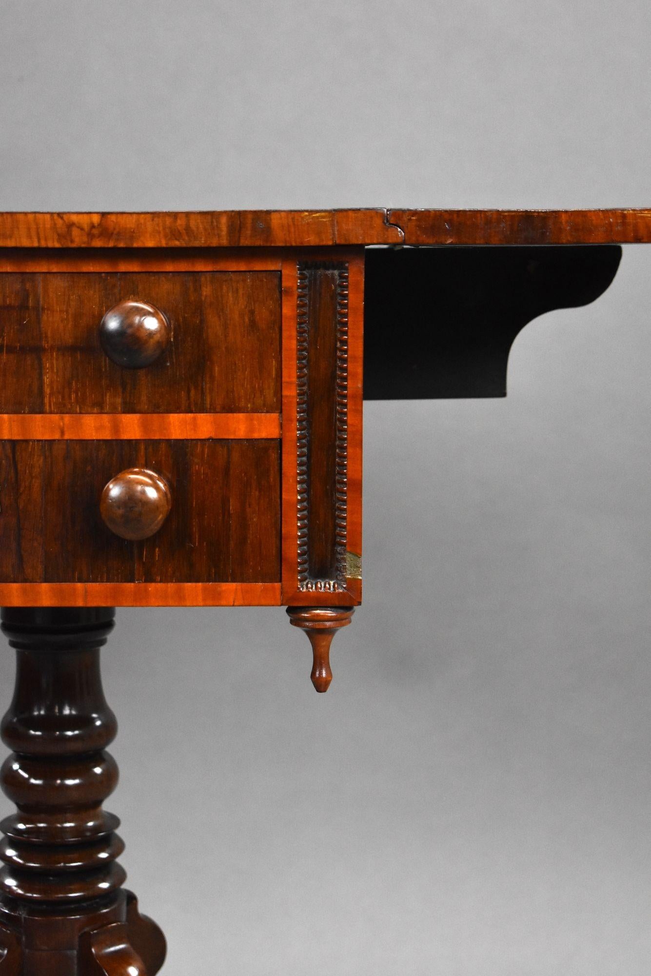 Regency Mahogany Work Table in vendita 5