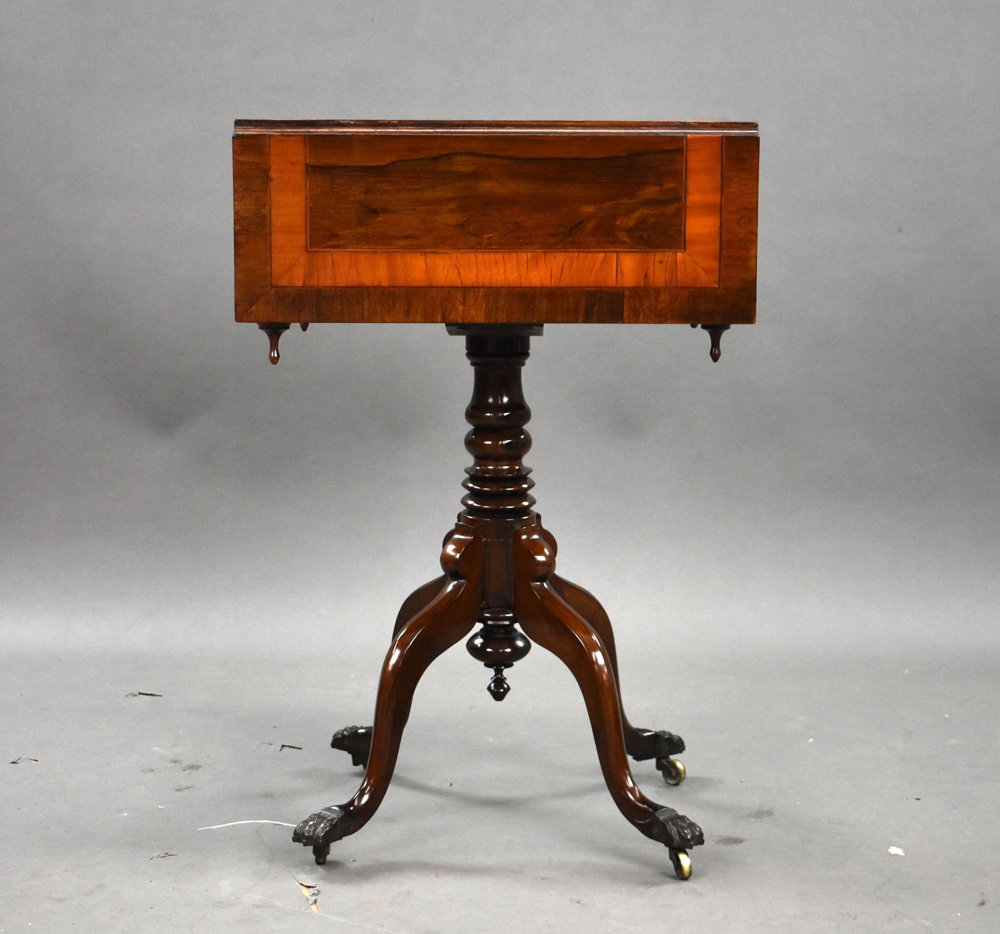 Mogano Regency Mahogany Work Table in vendita