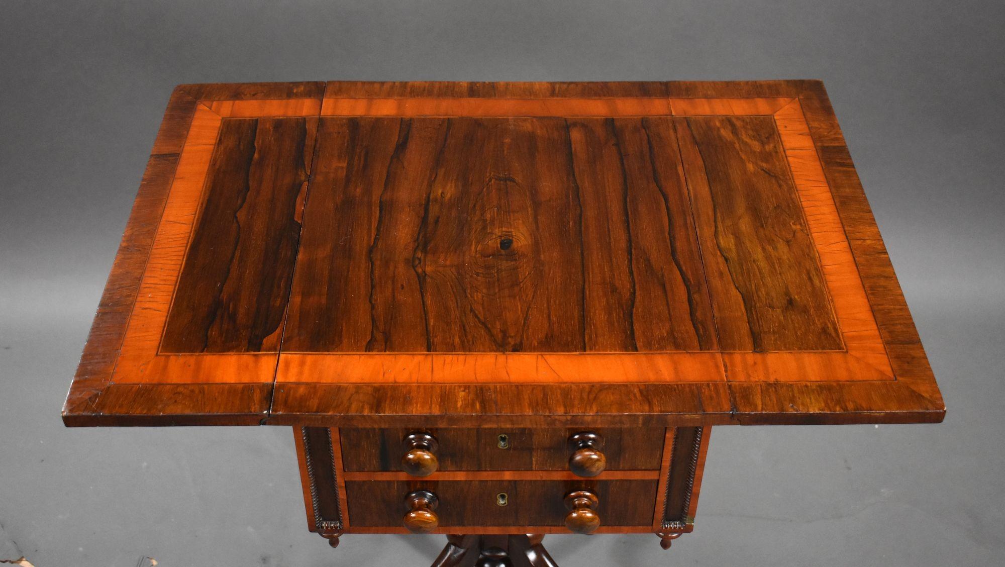 Regency Mahogany Work Table in vendita 1