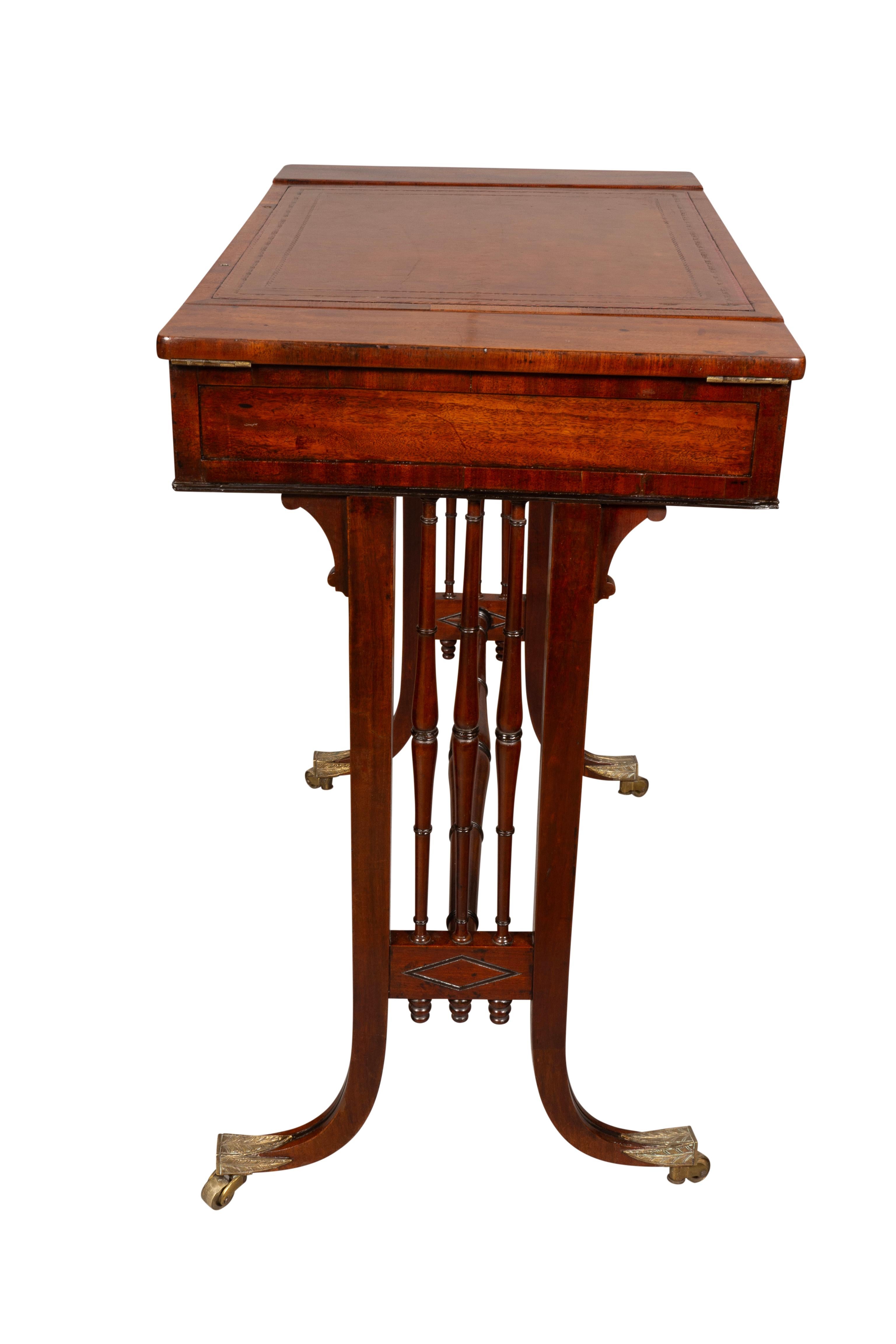 Regency Mahogany Writing Table By Gillows Of Lancaster For Sale 13