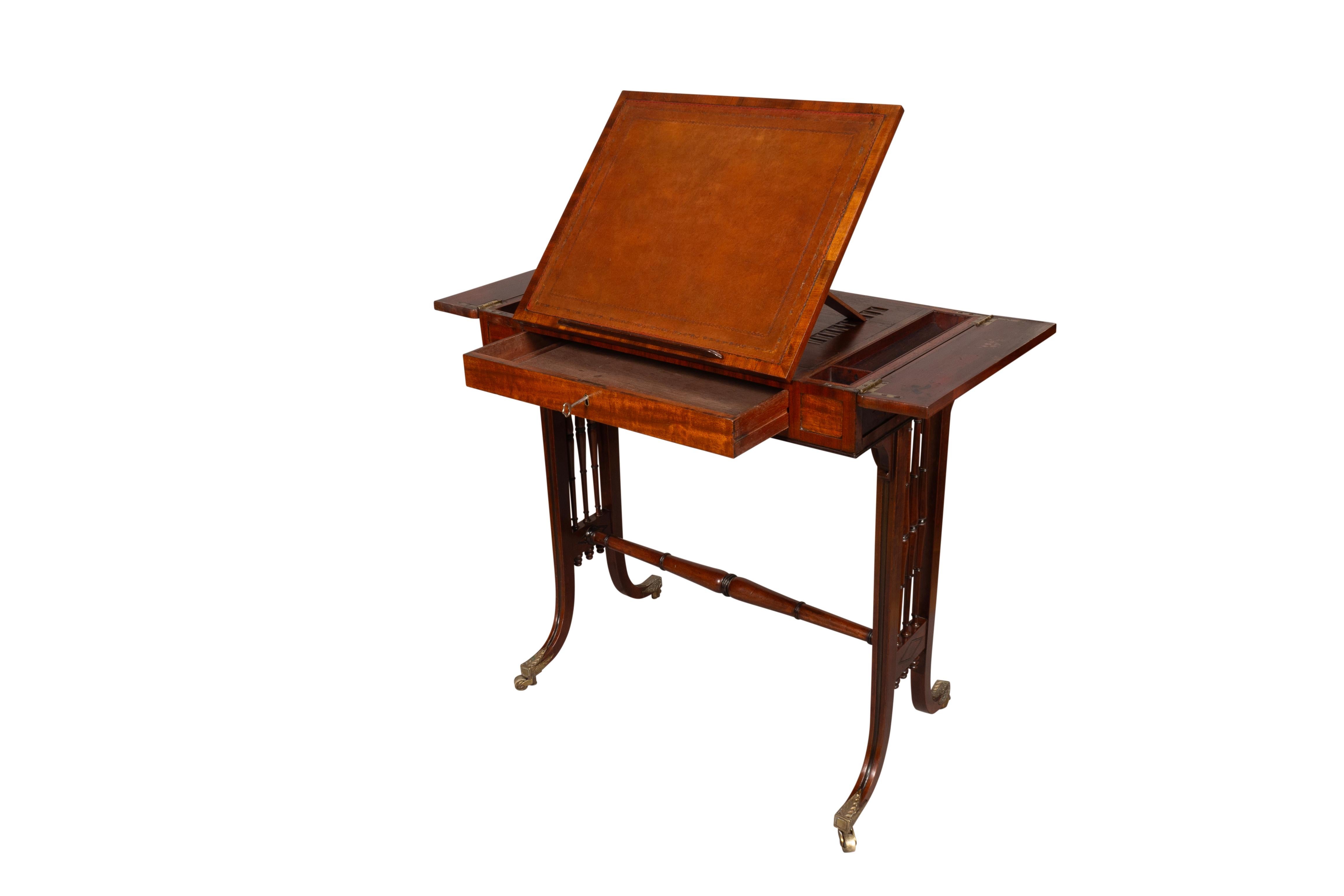 English Regency Mahogany Writing Table By Gillows Of Lancaster For Sale