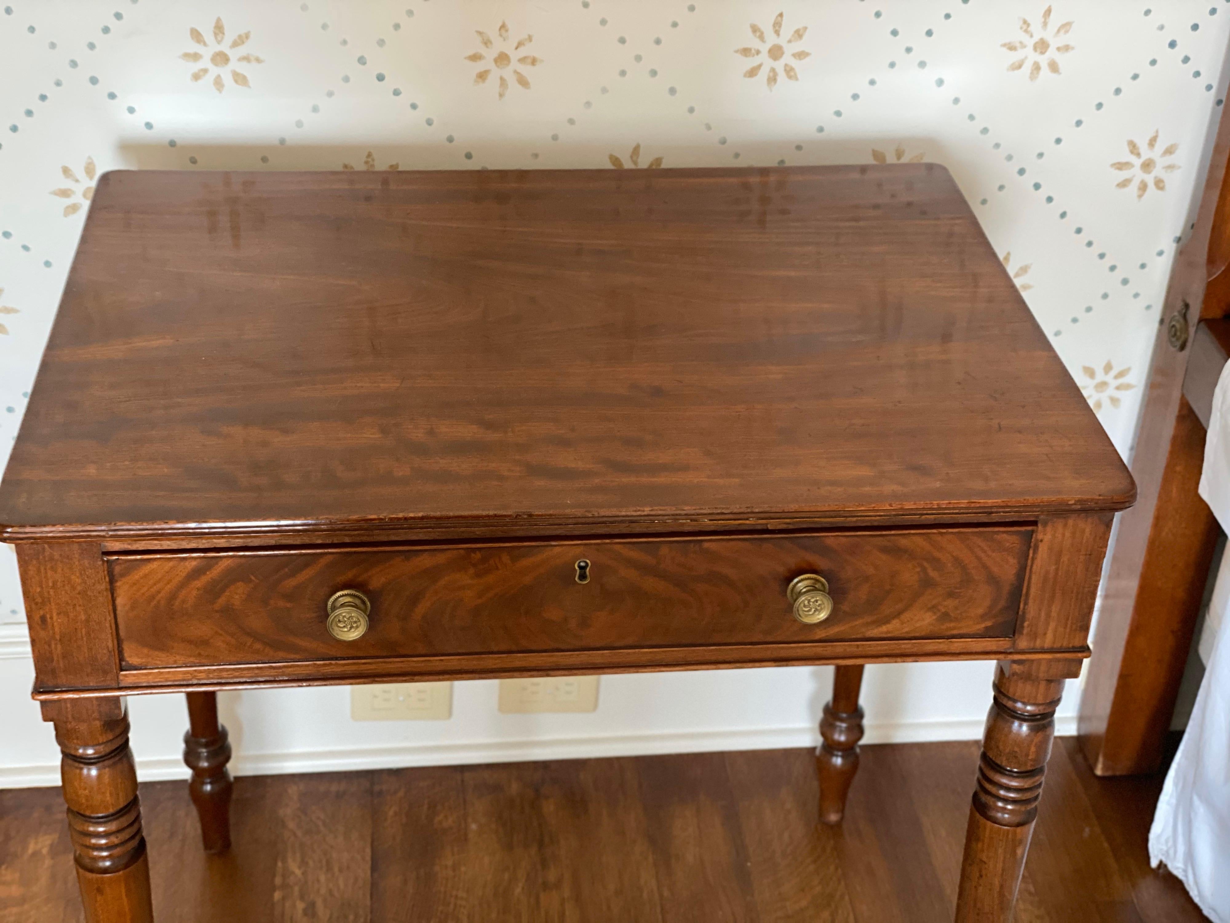 English Regency Mahogany Writing Table, circa 1810