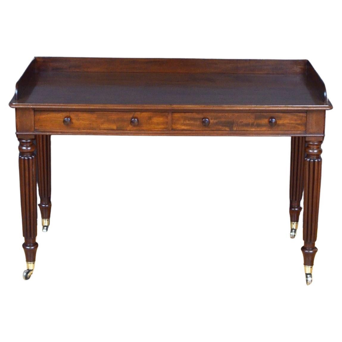 Regency Mahogany Writing Table Dressing Table