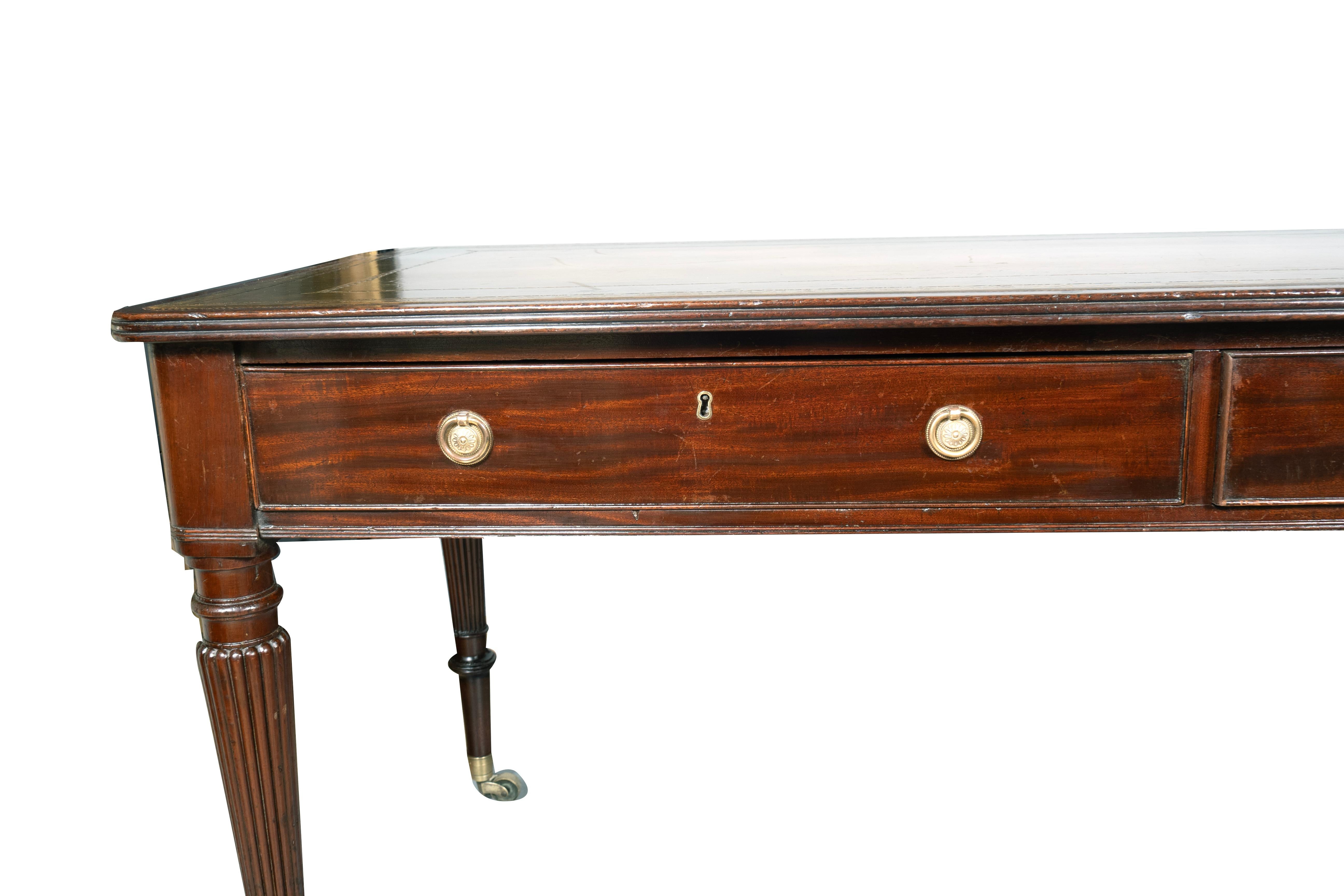 Regency Mahogany Writing Table For Sale 4