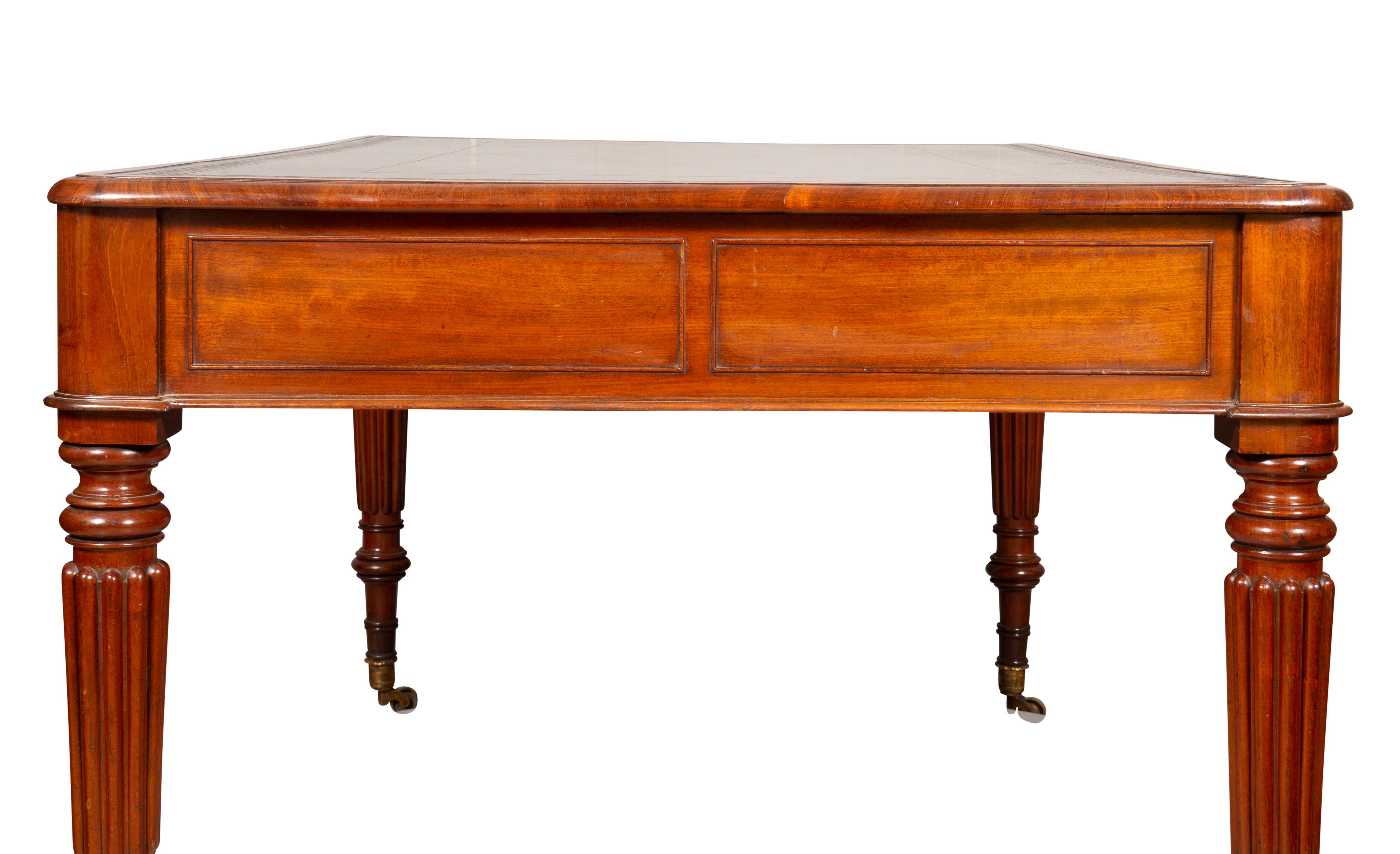 Regency Mahogany Writing Table 6