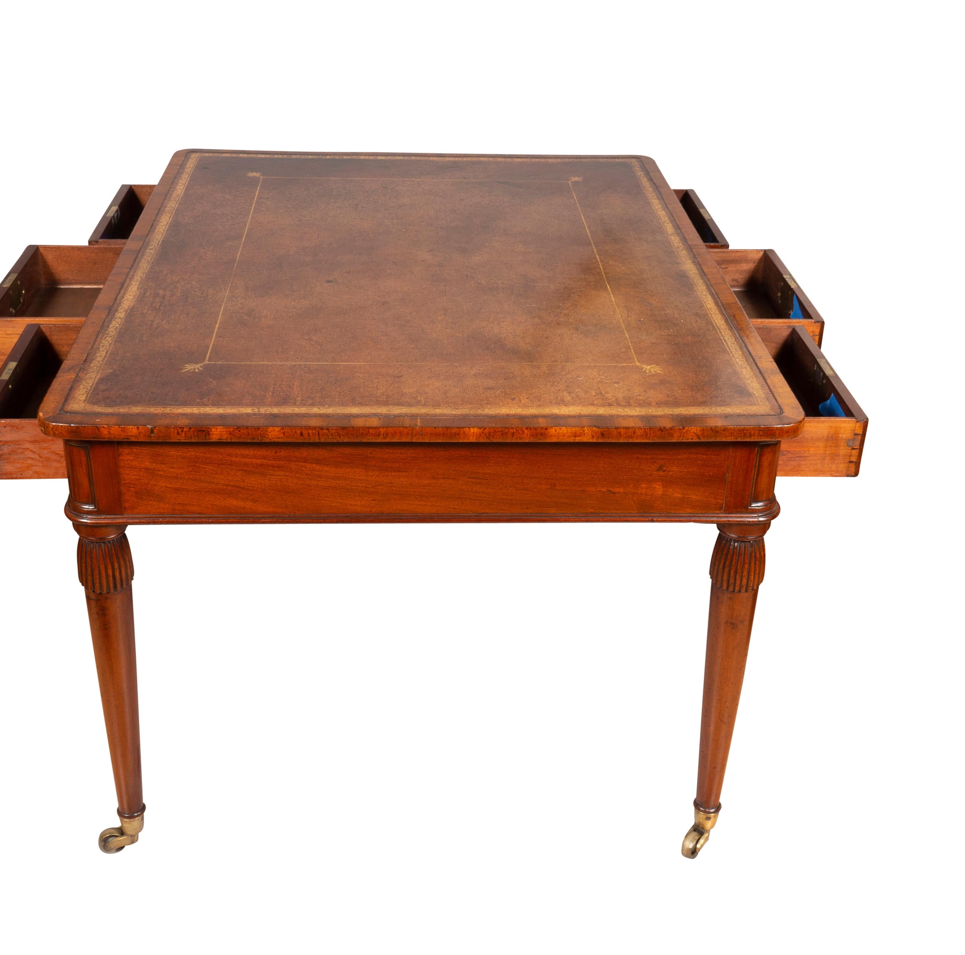 Regency Mahogany Writing Table For Sale 5