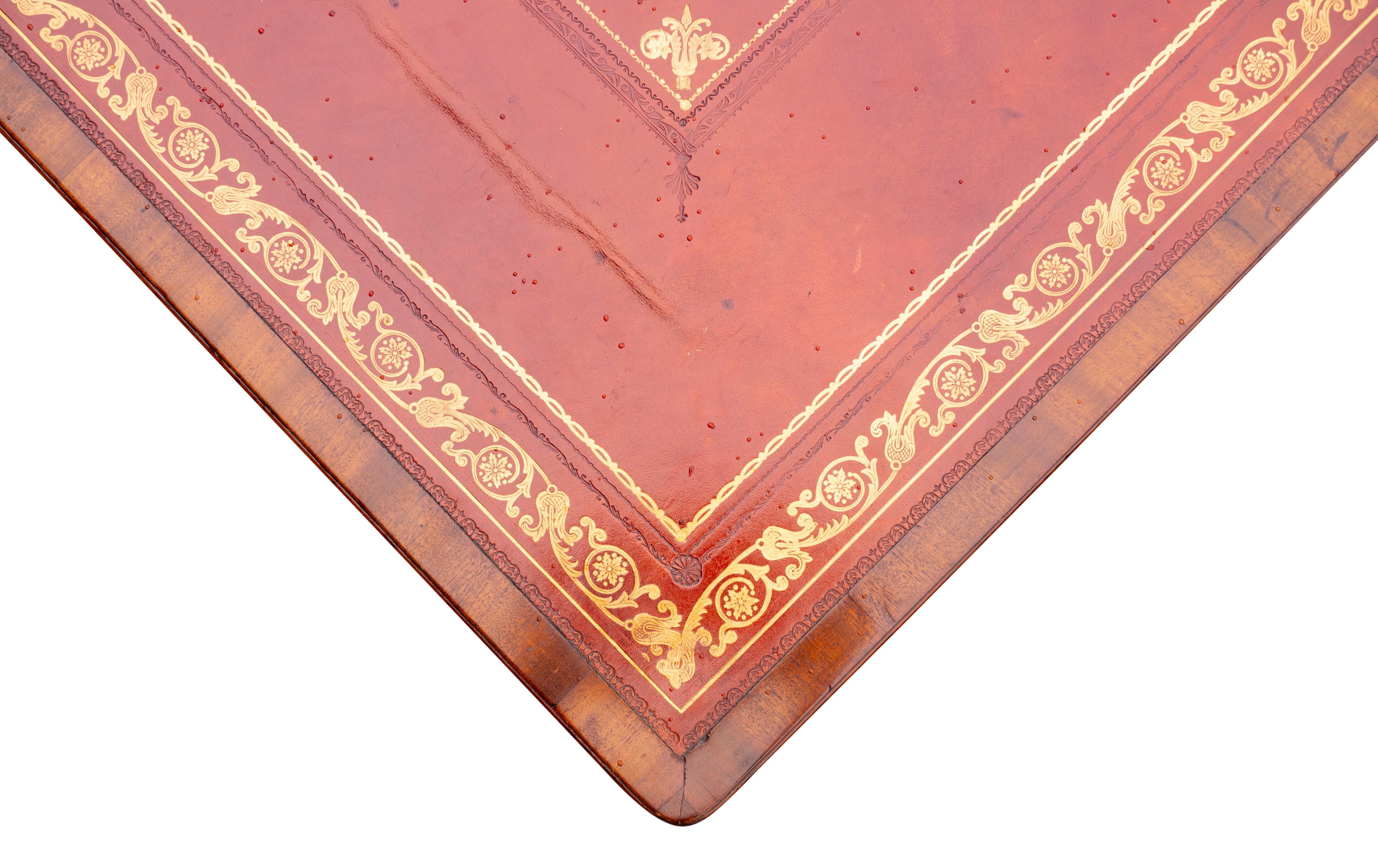 Regency Mahogany Writing Table For Sale 5