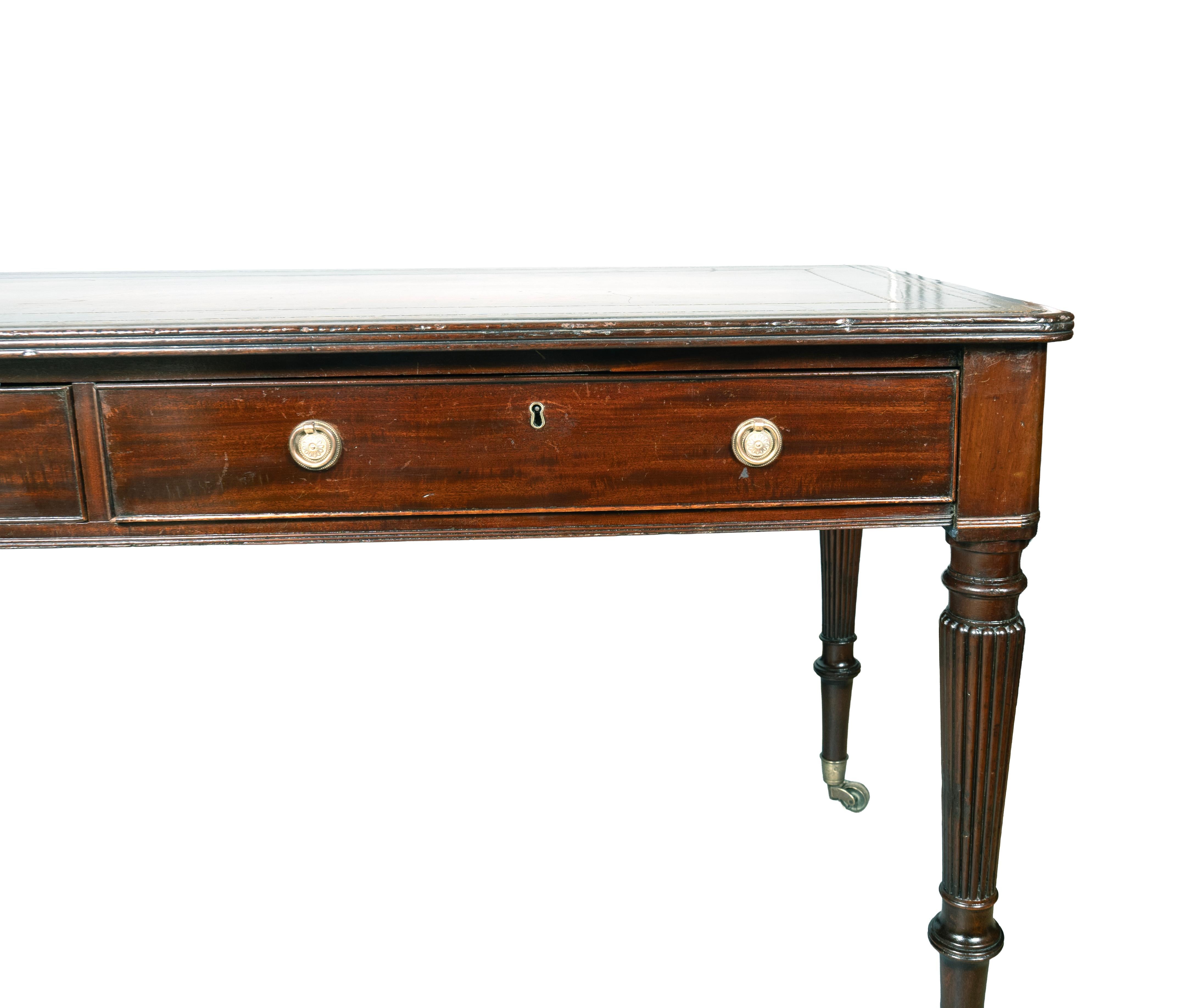 Regency Mahogany Writing Table For Sale 5