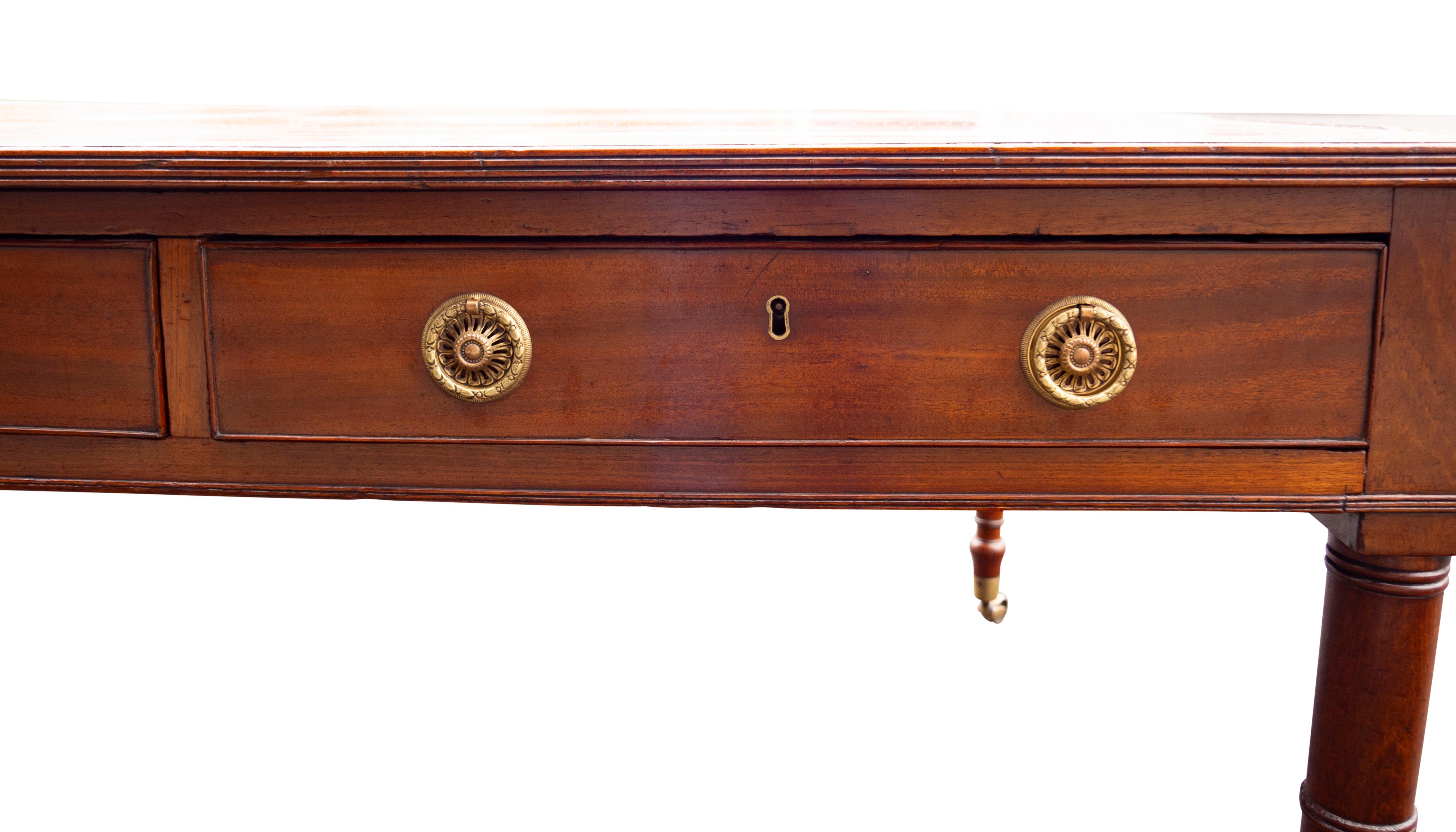 Regency Mahogany Writing Table For Sale 6