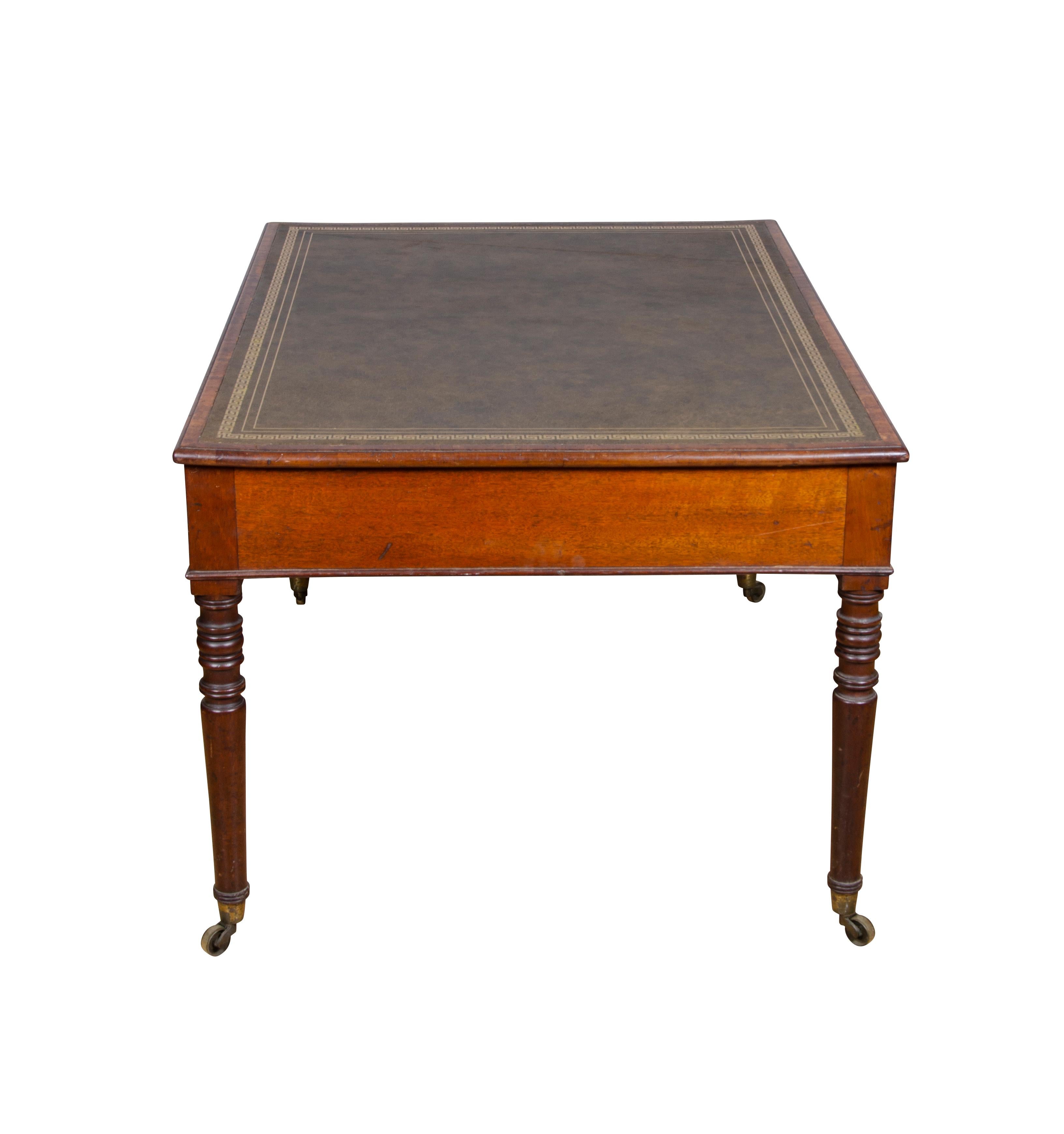 Regency Mahogany Writing Table For Sale 11
