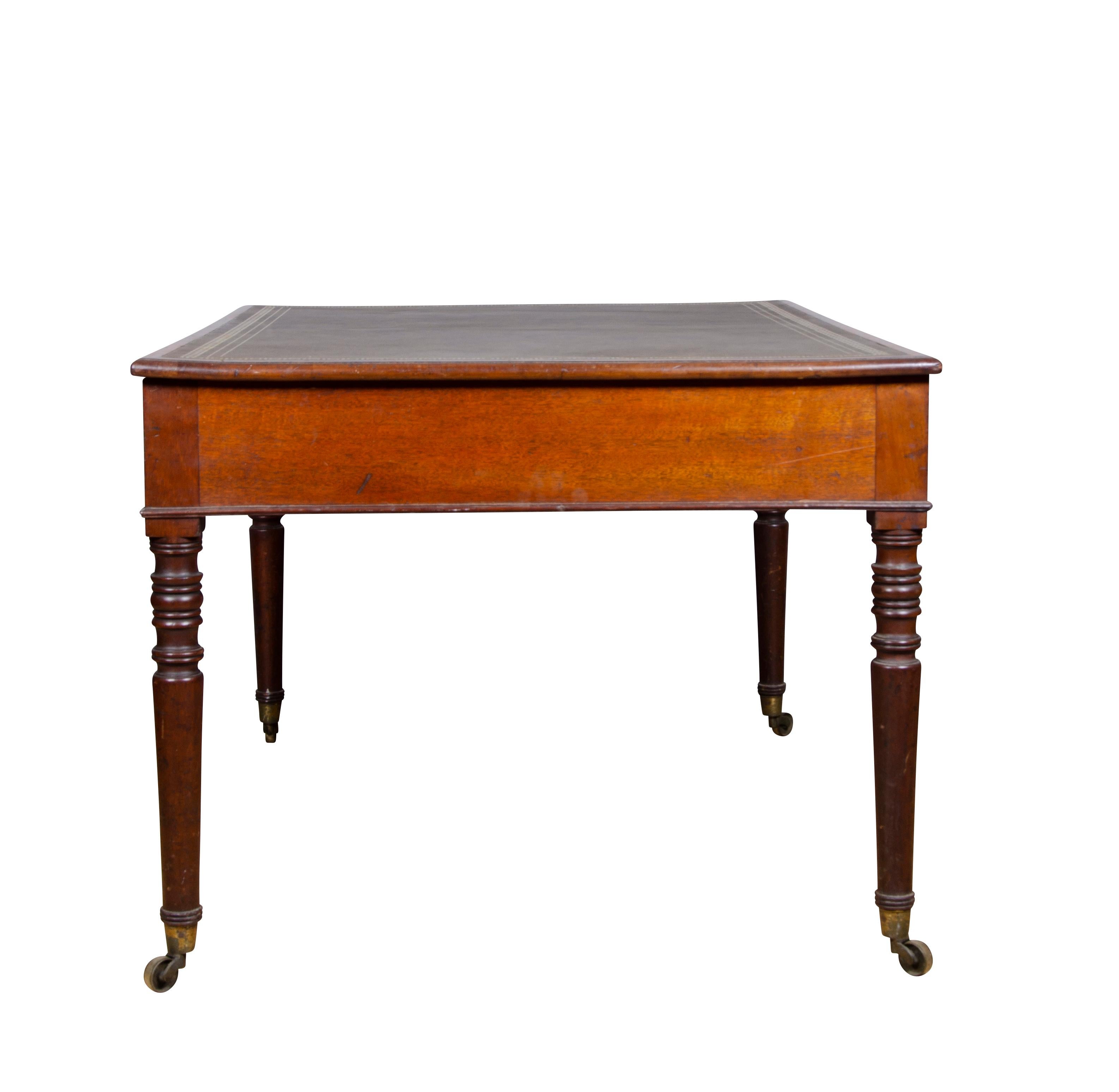 Regency Mahogany Writing Table For Sale 12