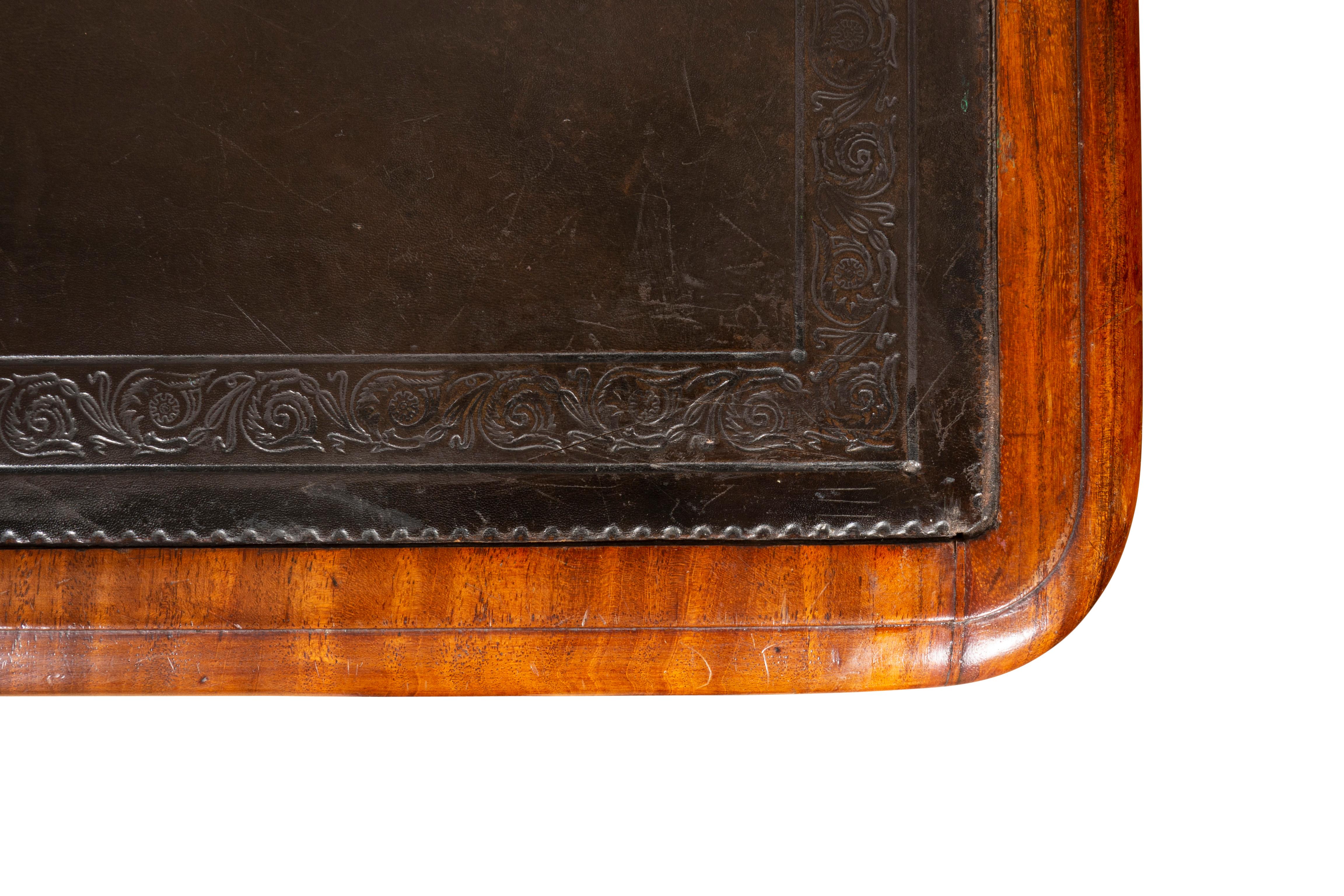 Regency Mahogany Writing Table 12