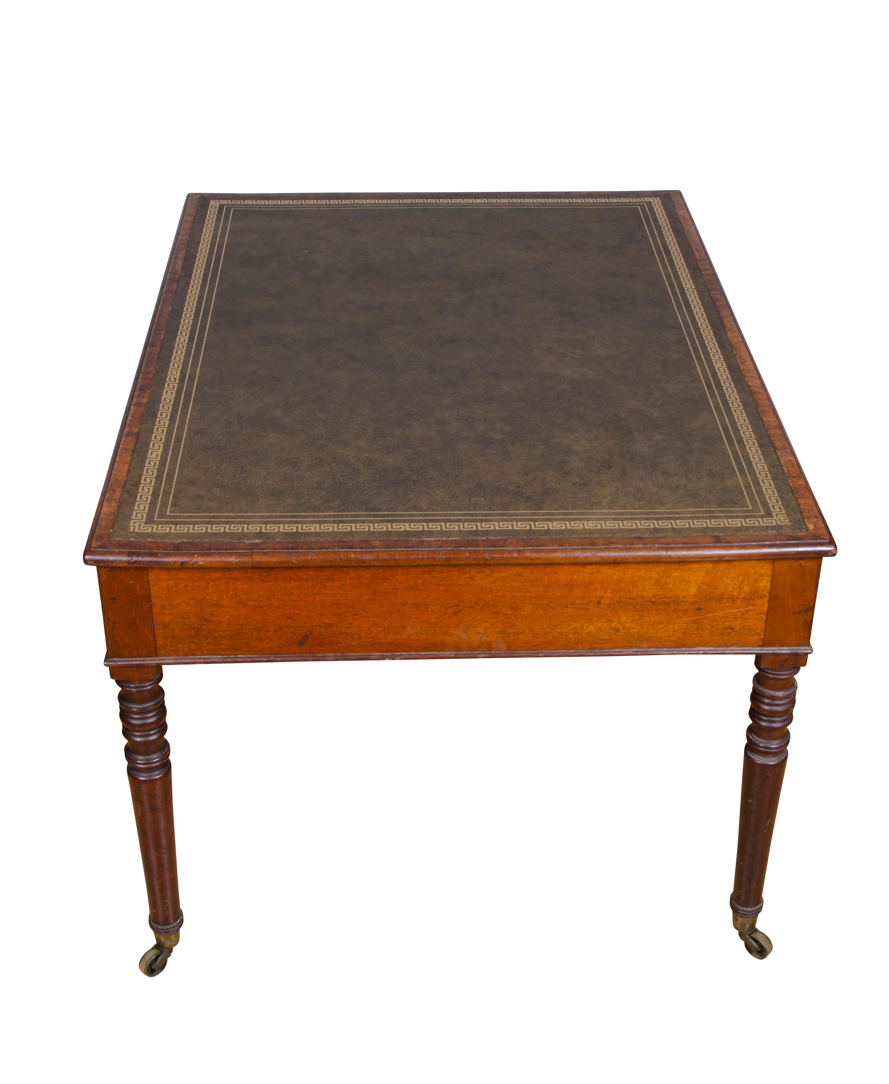 Regency Mahogany Writing Table For Sale 14