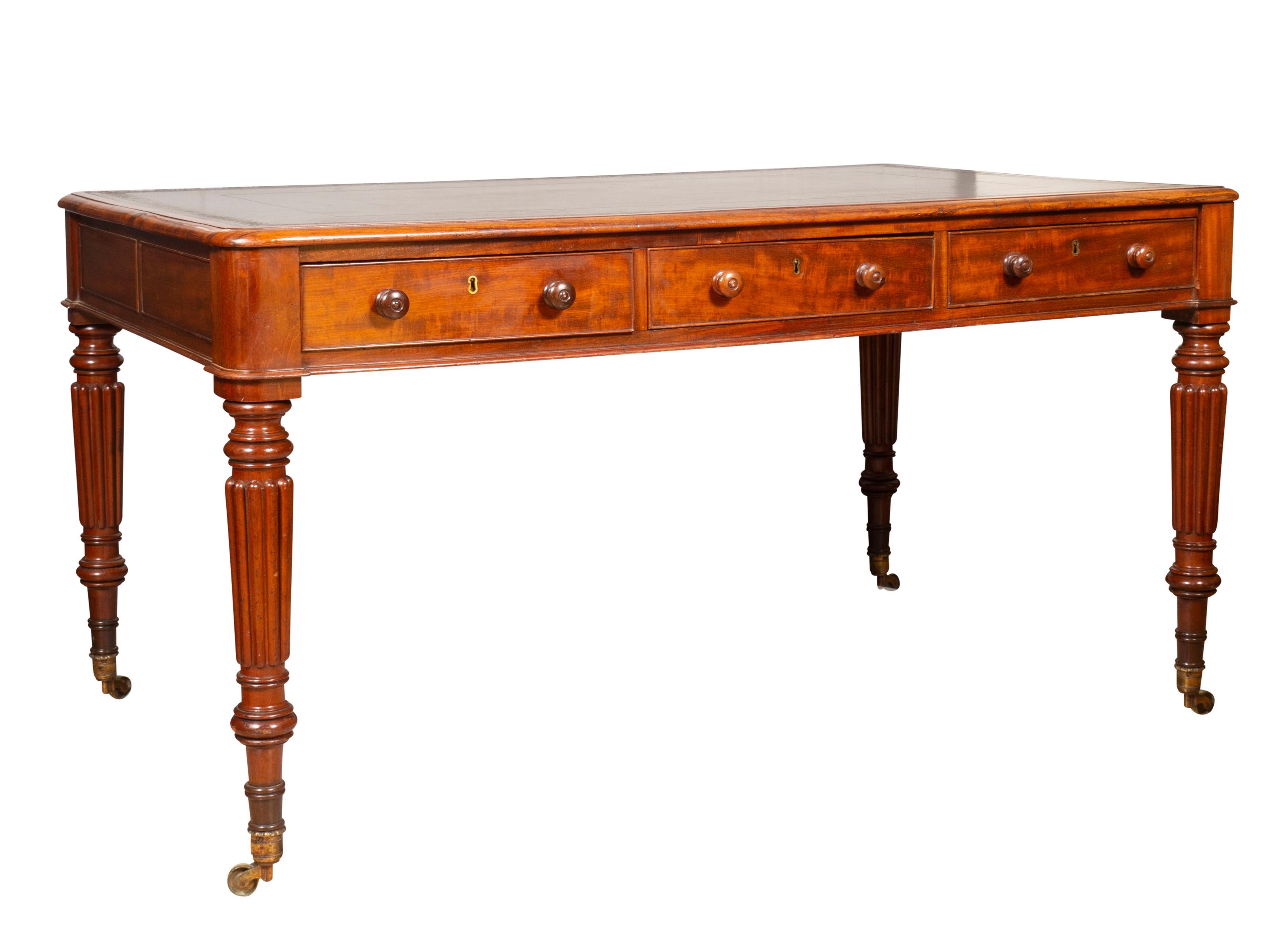 English Regency Mahogany Writing Table