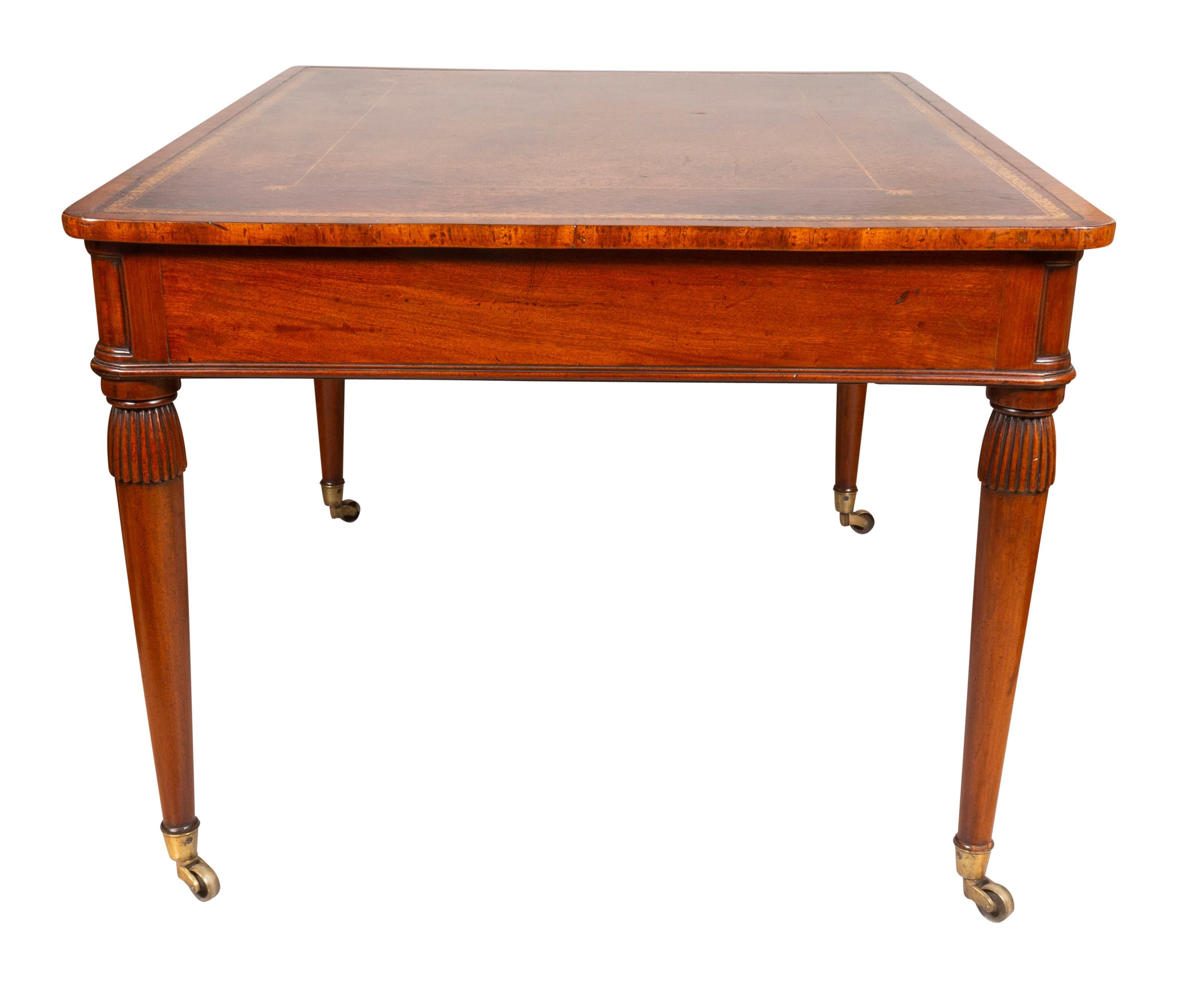 Early 19th Century Regency Mahogany Writing Table For Sale