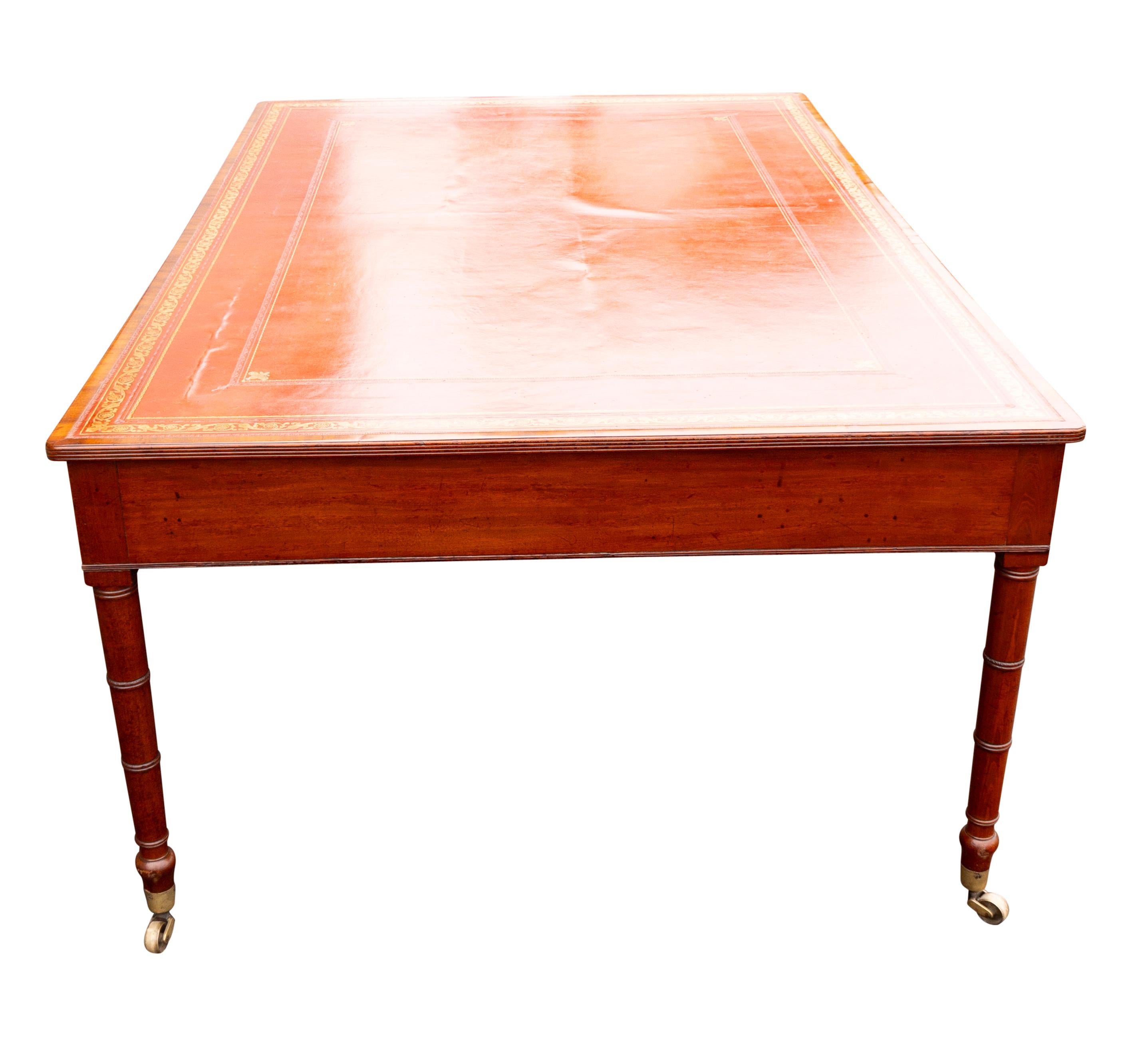 Early 19th Century Regency Mahogany Writing Table For Sale