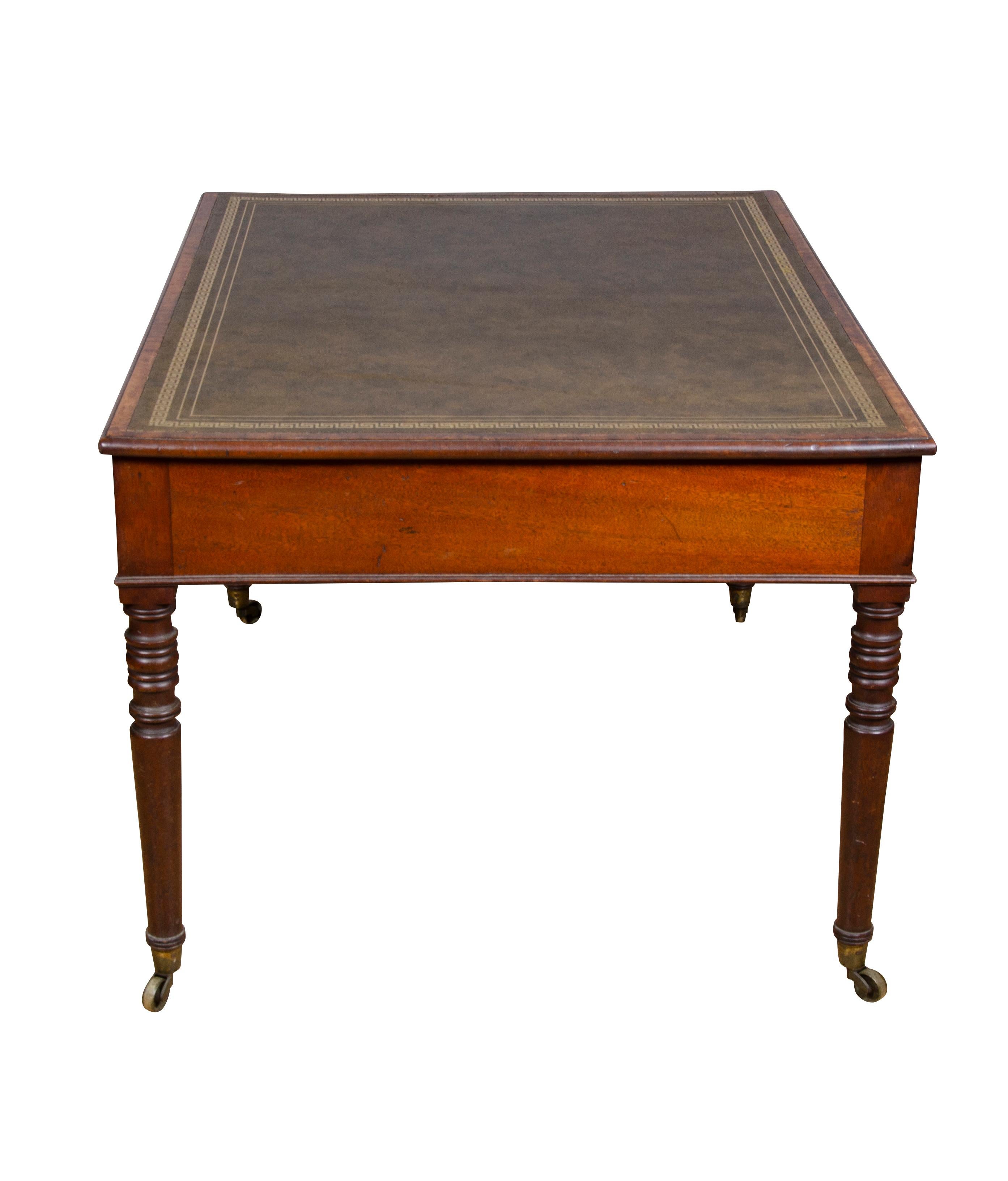 Regency Mahogany Writing Table For Sale 2