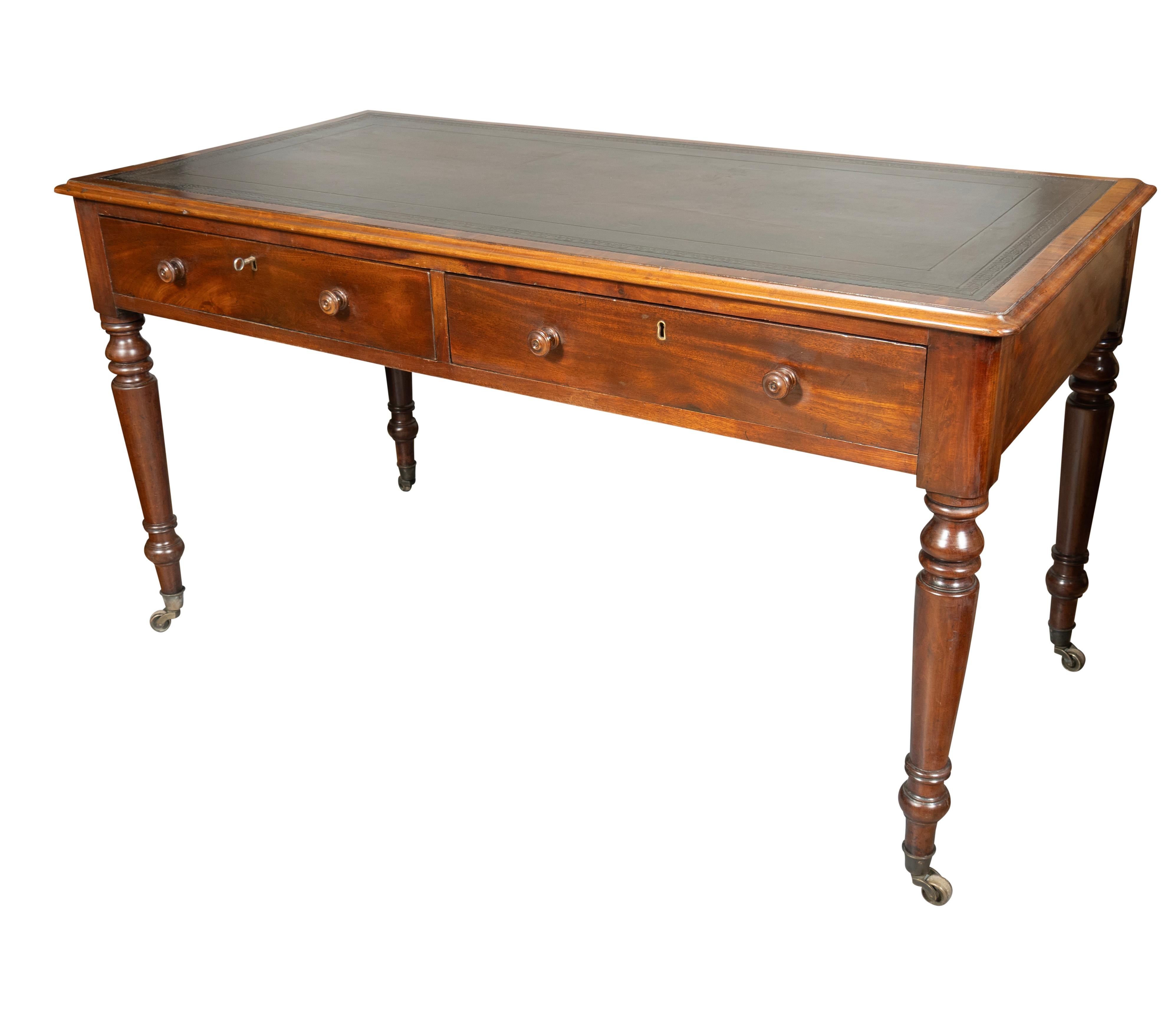 Acajou Table à écrire Regency en acajou