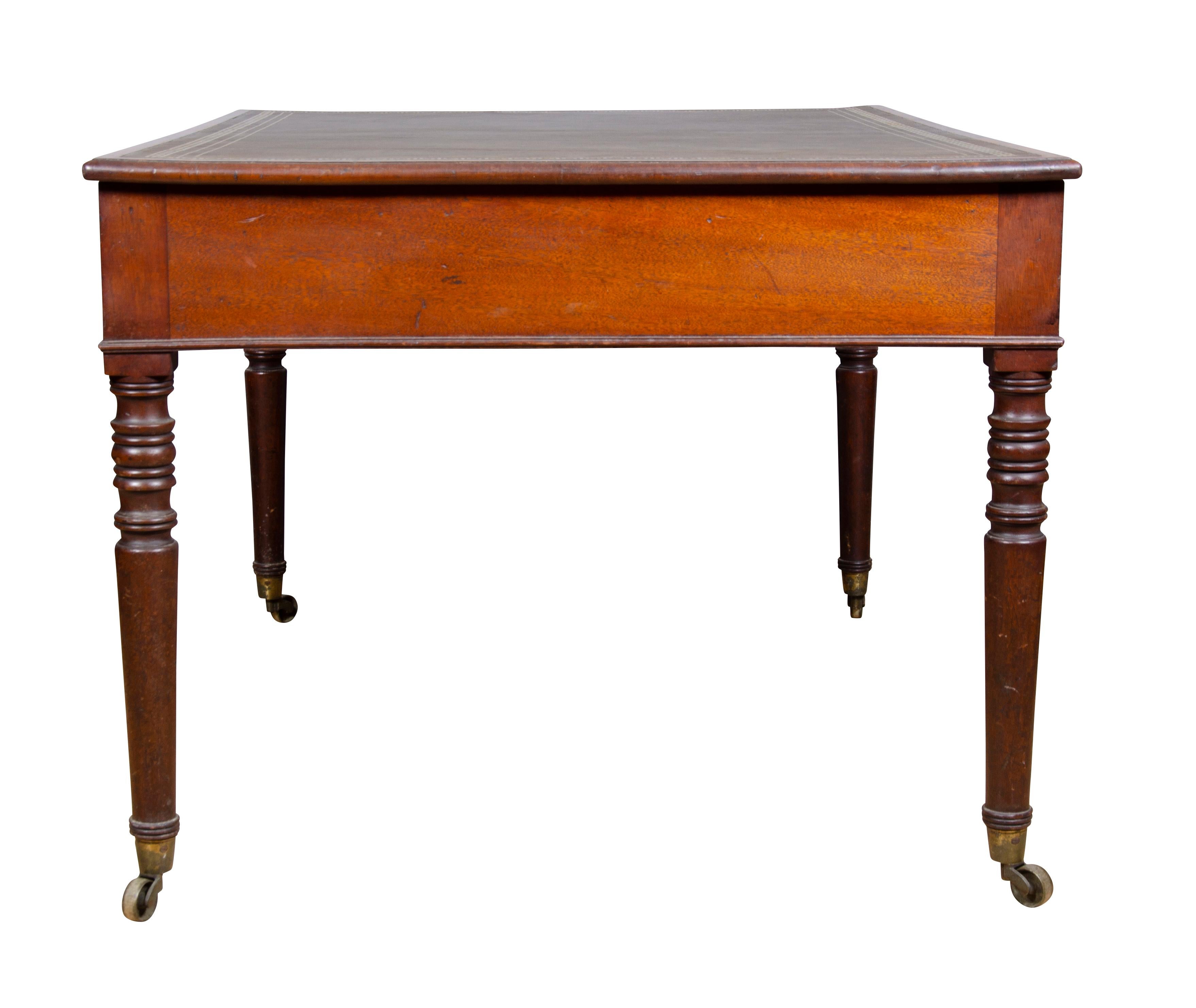 Regency Mahogany Writing Table For Sale 3