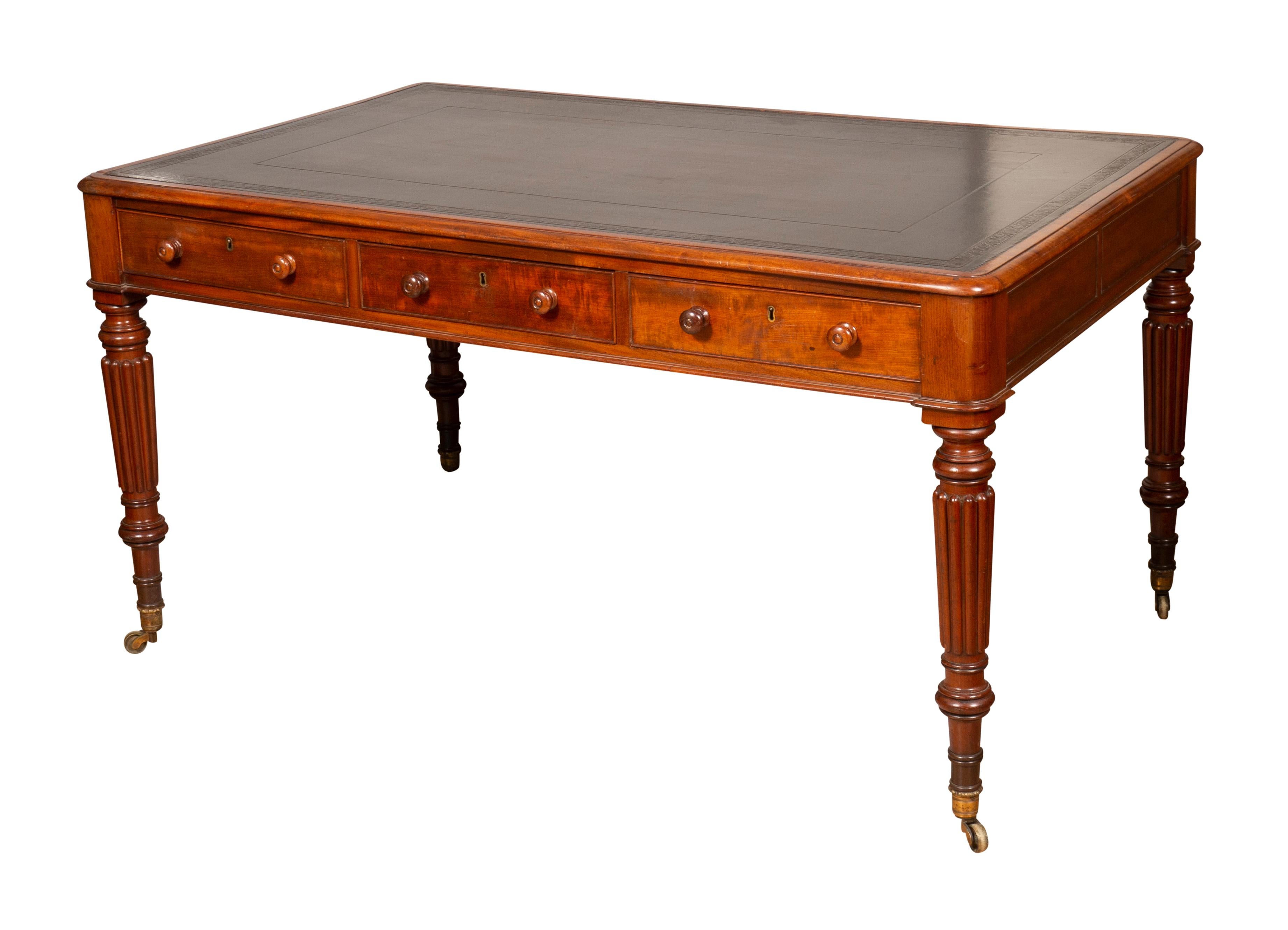 Regency Mahogany Writing Table 2
