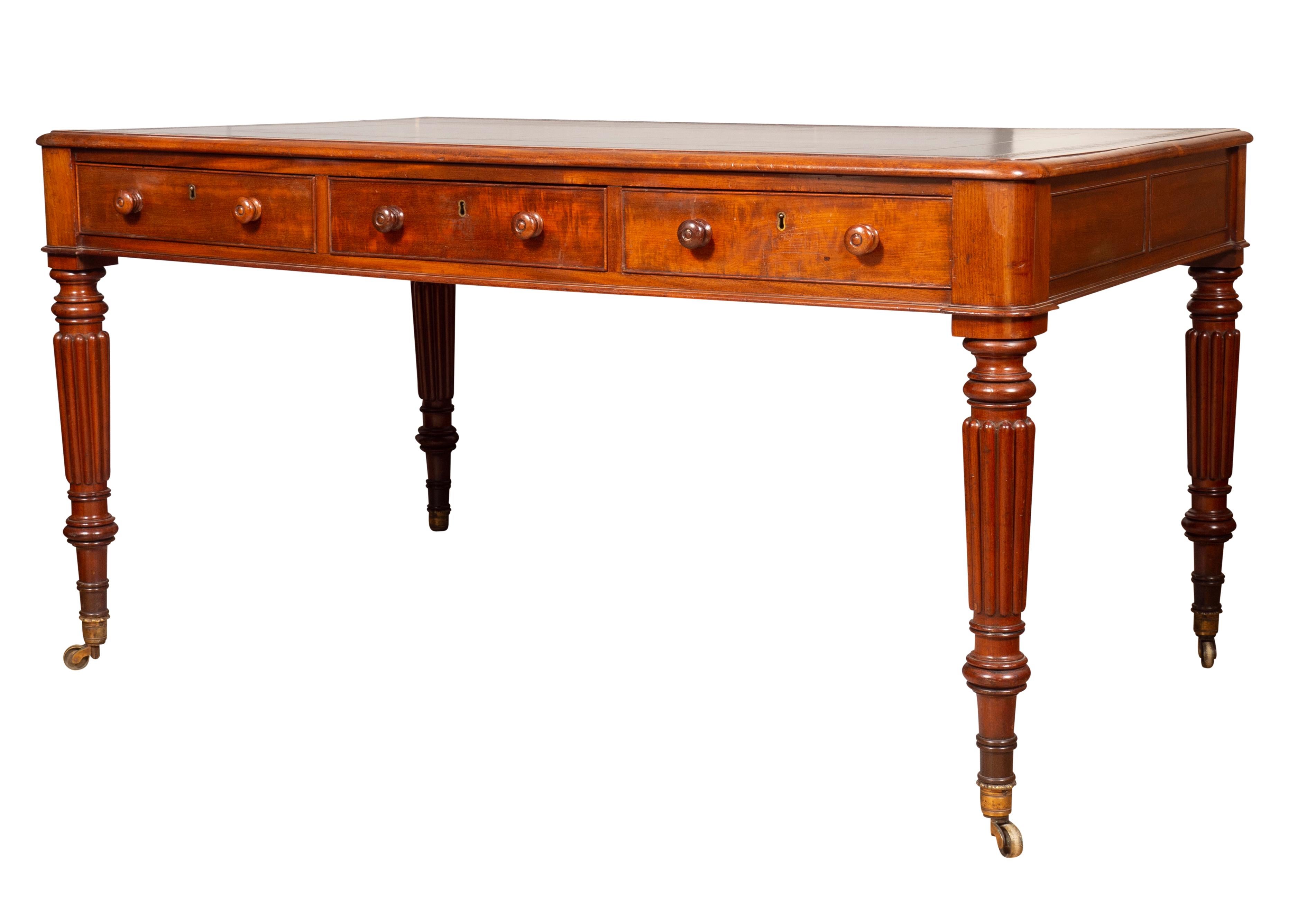 Regency Mahogany Writing Table 3