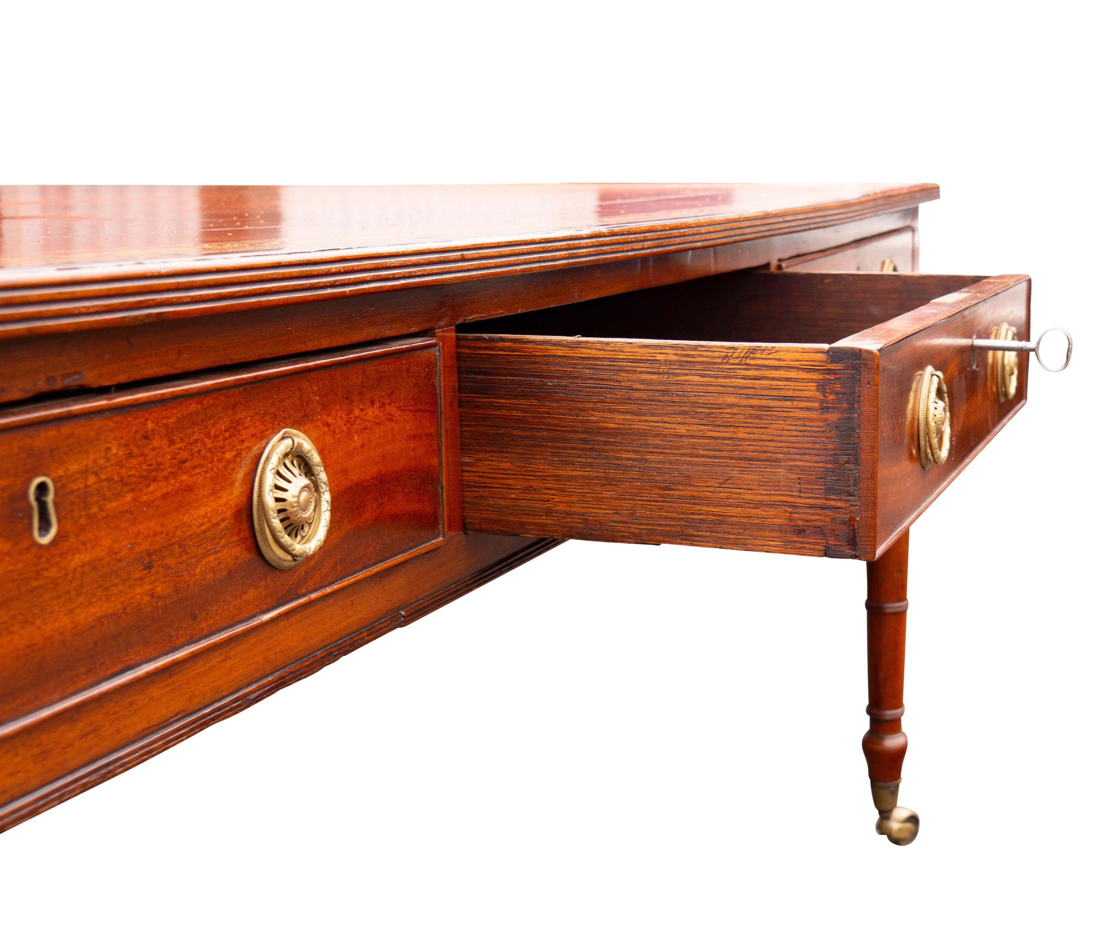 Regency Mahogany Writing Table For Sale 2