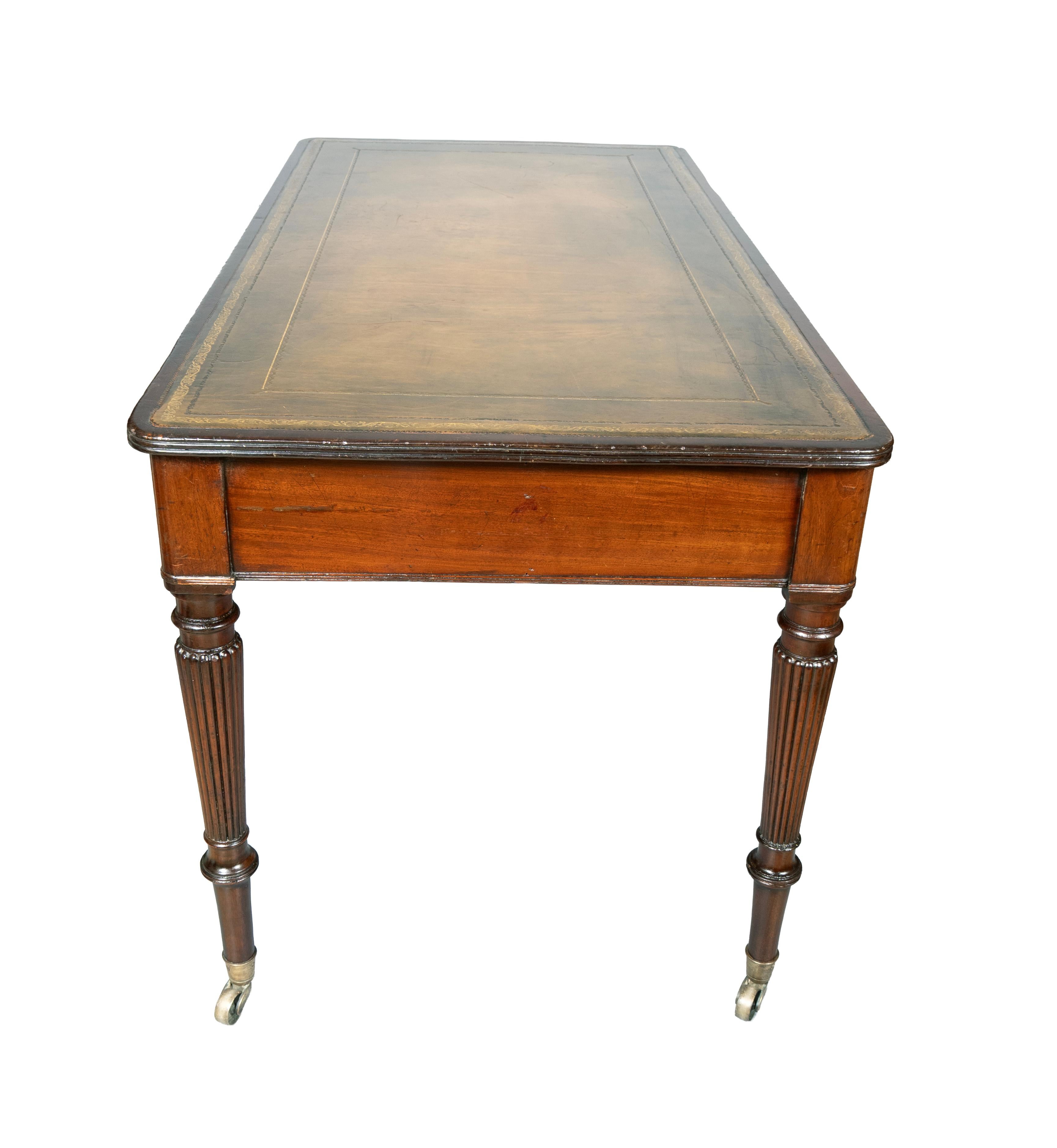 Regency Mahogany Writing Table For Sale 2
