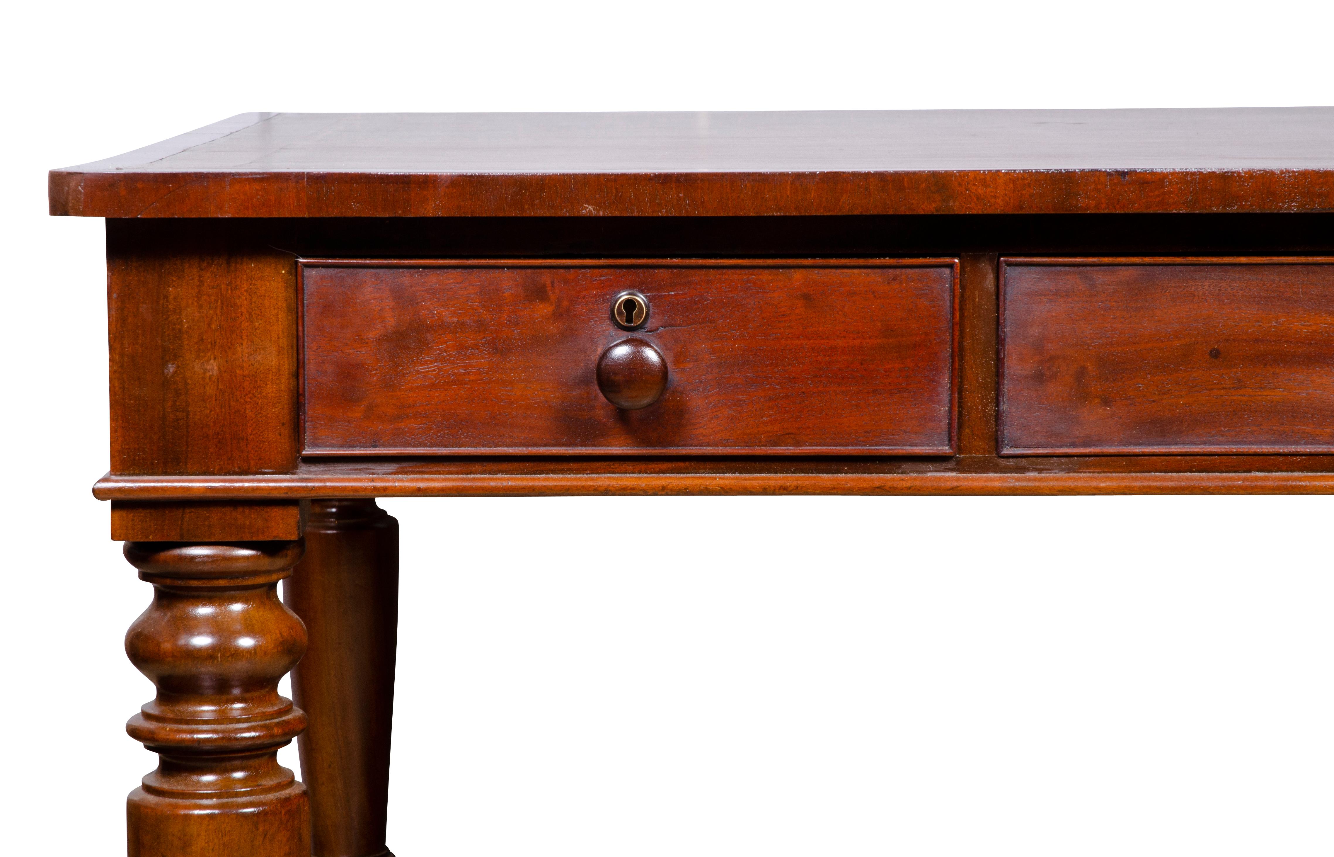 Regency Mahogany Writing Table For Sale 4