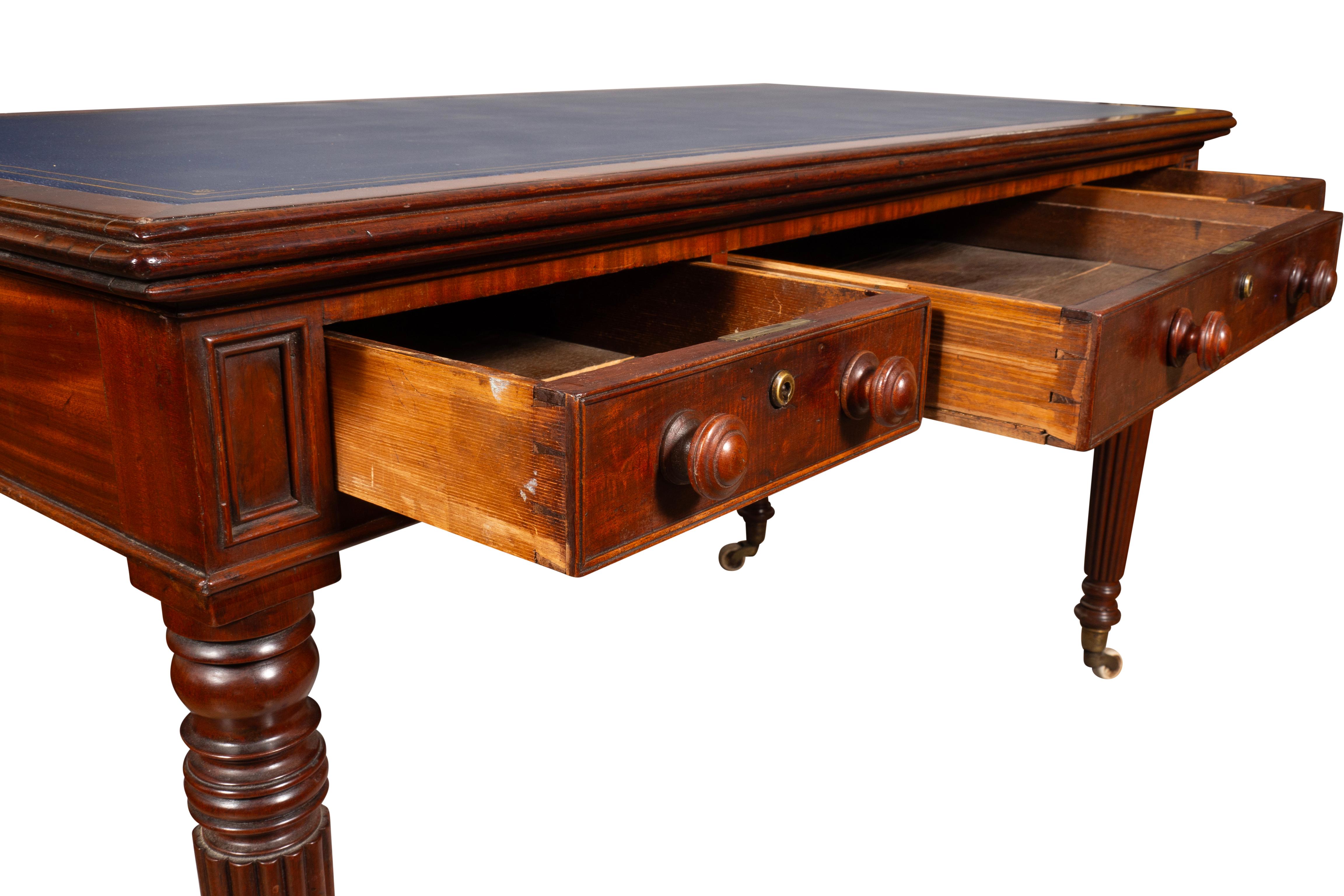 Regency Mahogany Writing Table For Sale 4