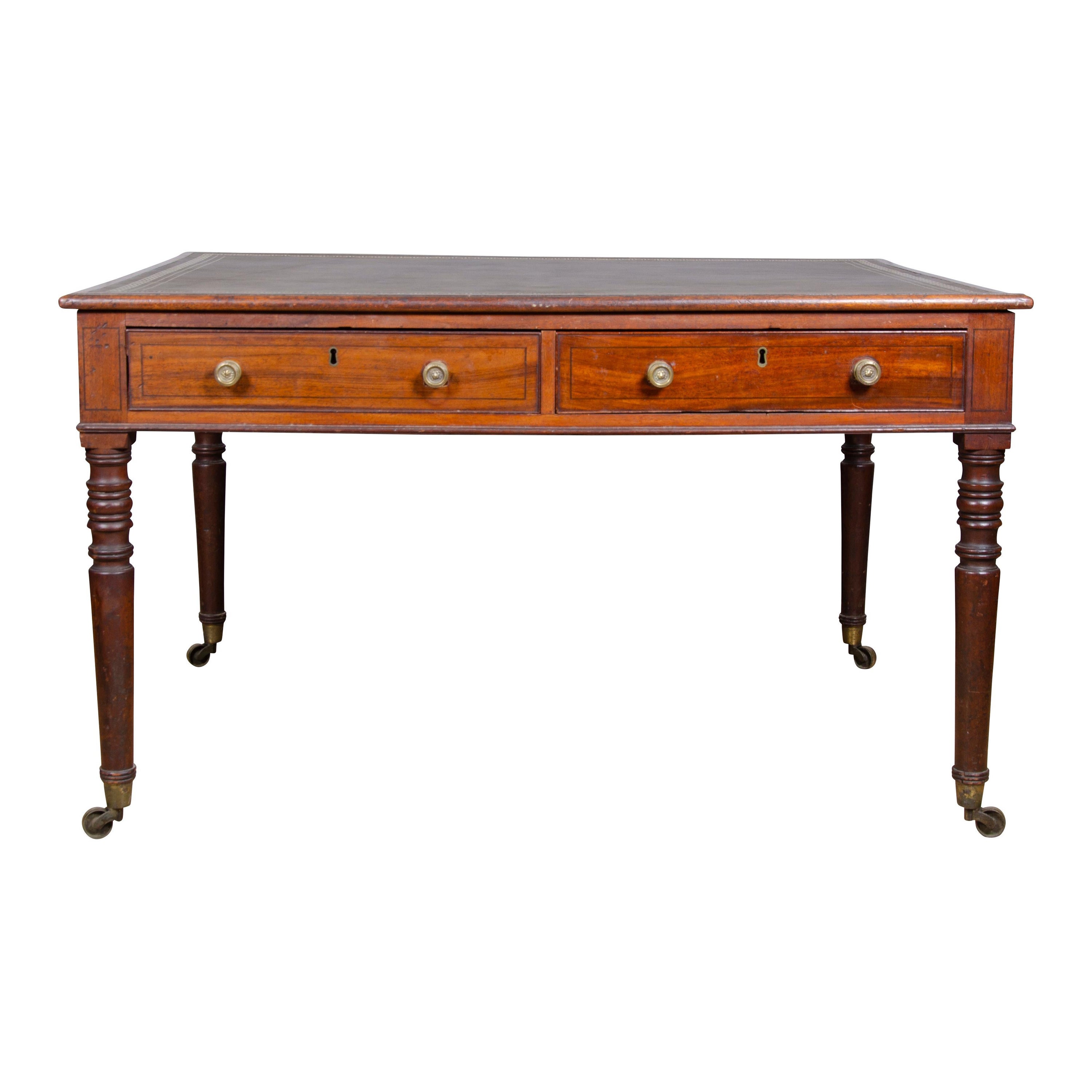 Regency Mahogany Writing Table