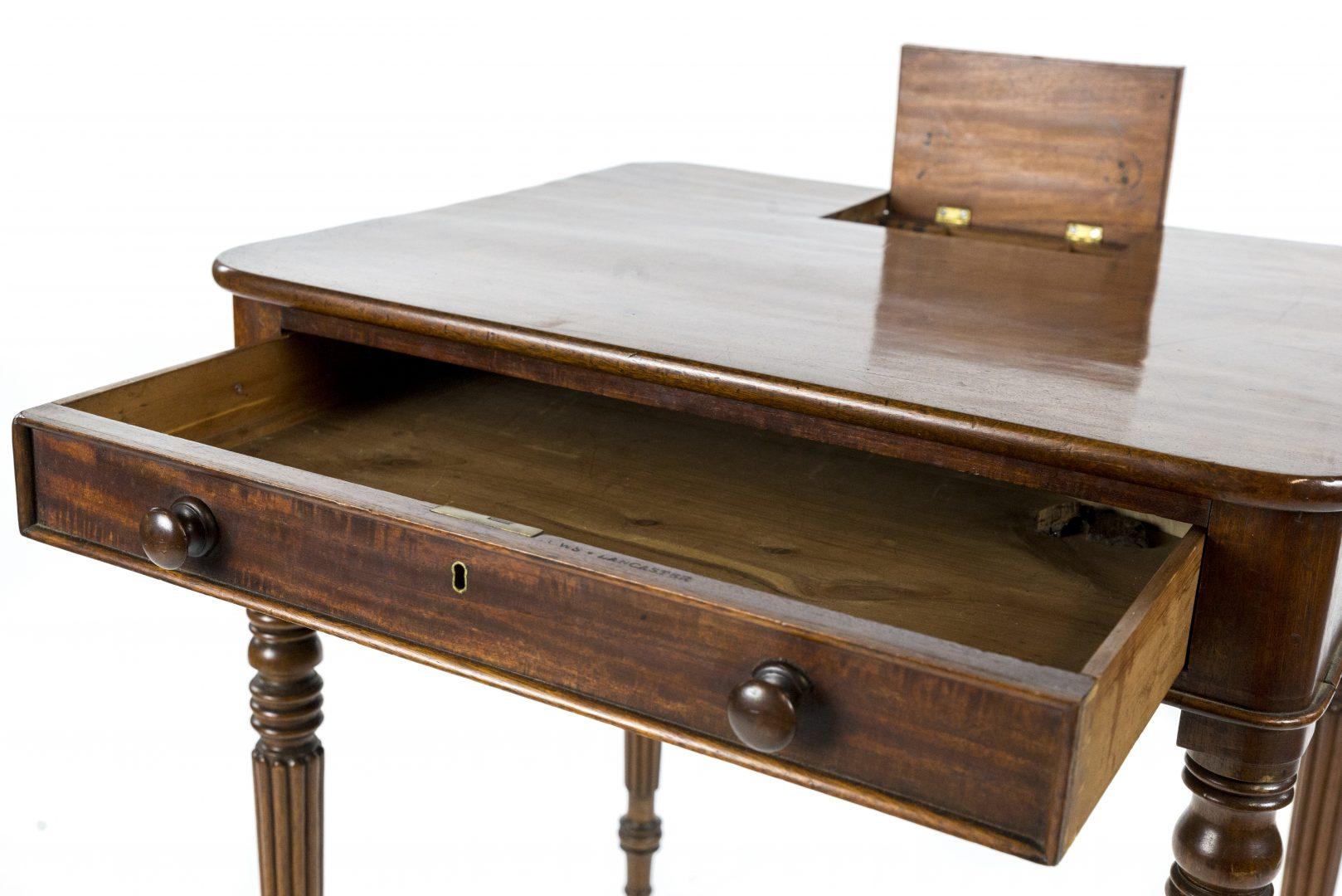Regency Mahogany Writing Table, Signed ‘Gillows’ 1