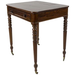 Regency Mahogany Writing Table, Signed ‘Gillows’