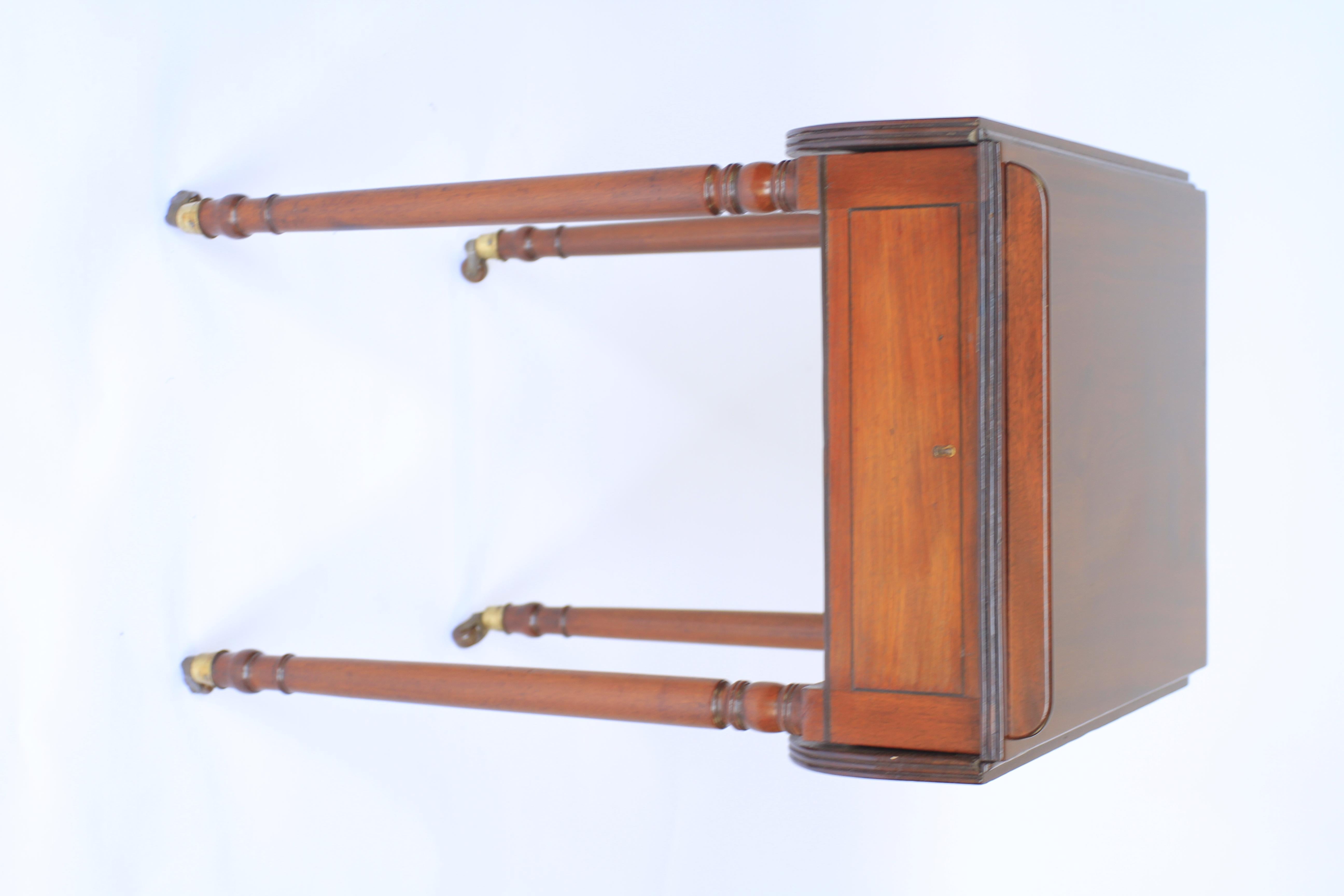 Regency Mahogany writing table with Rachet top For Sale 1