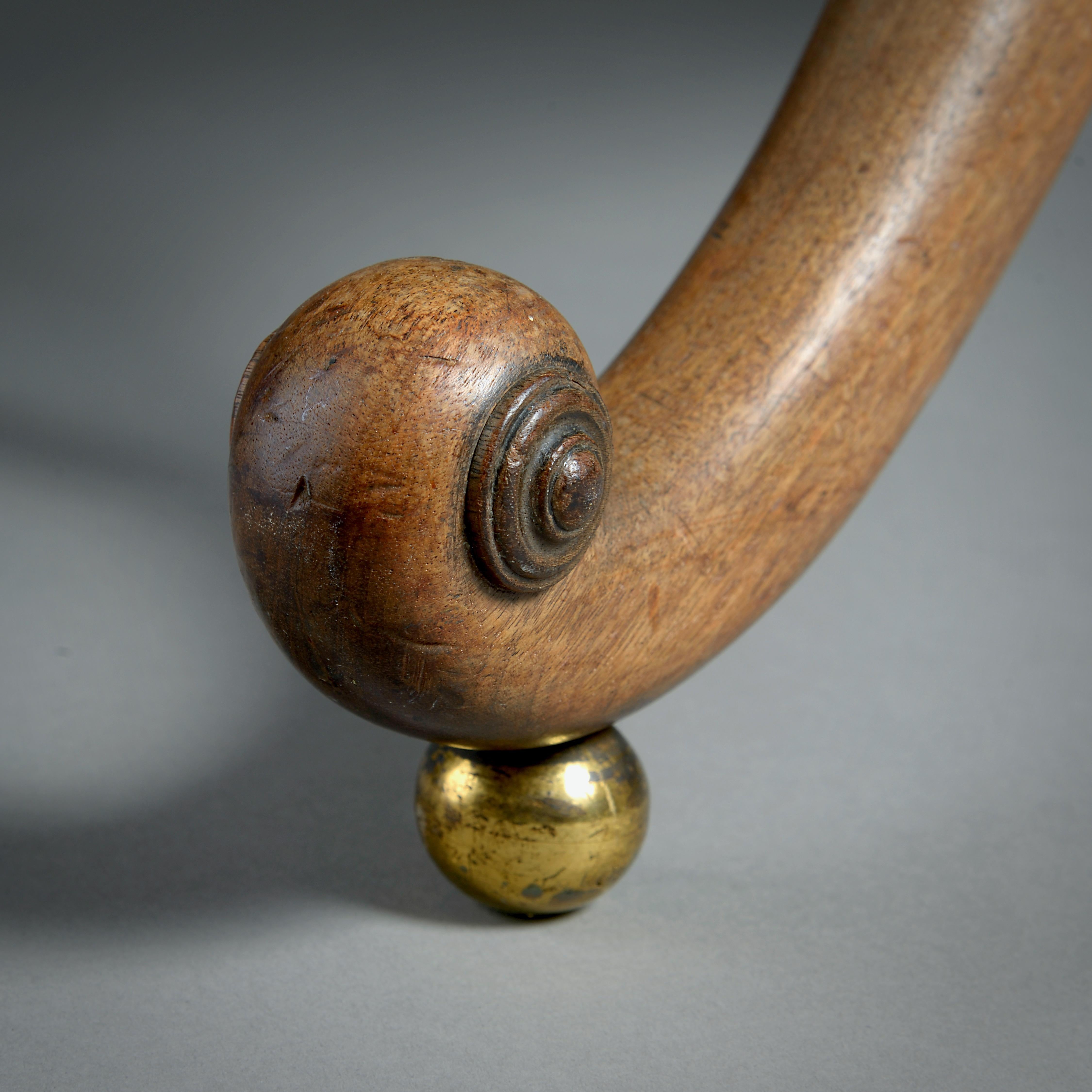 Regency Mahogany X-frame Stool 2