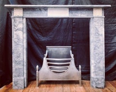 Regency Manner Bardigilo & Statuary Marble Fireplace Surround